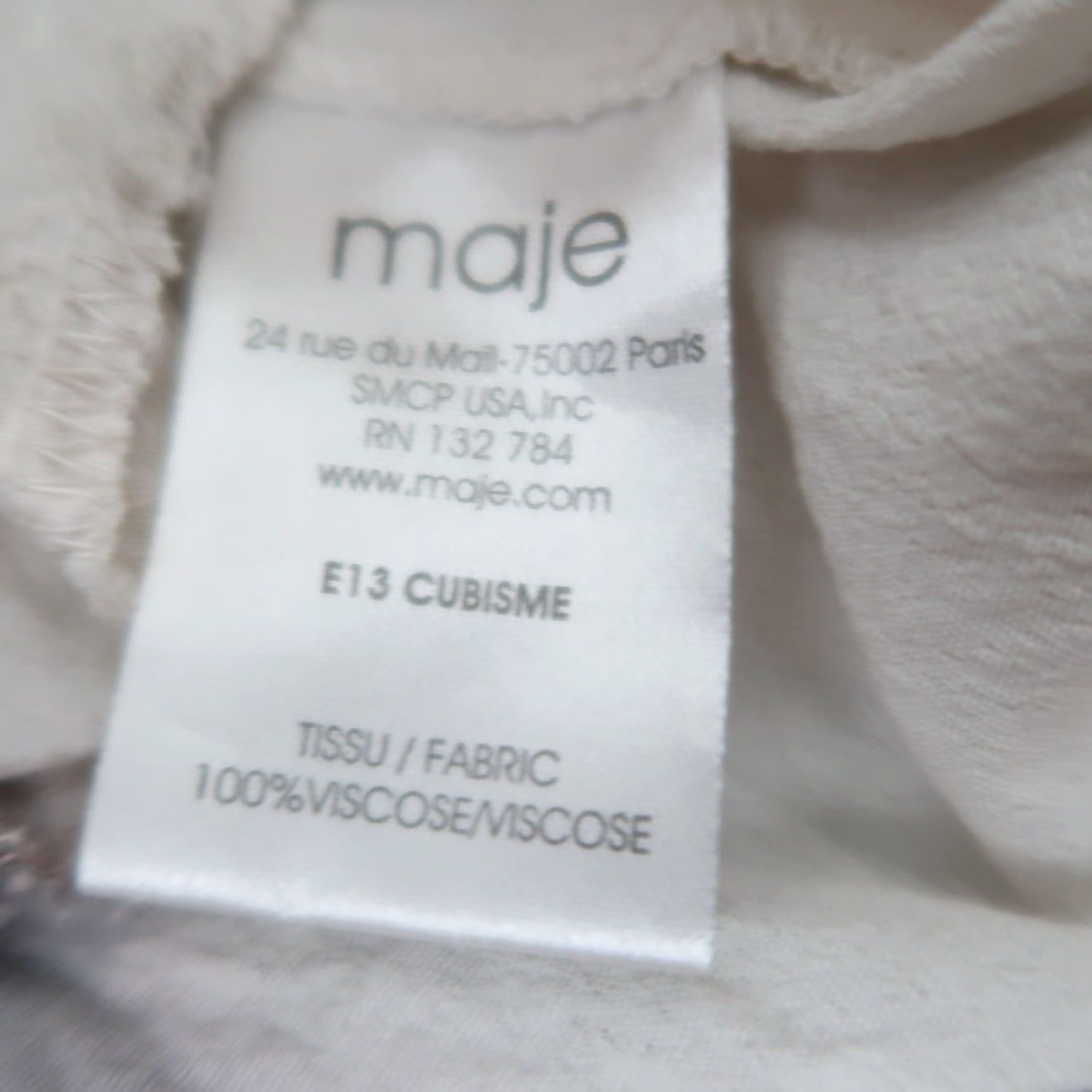 Maje Maje black and white ombre blouson mini dress L Size L / US 10 / IT 46 - 8 Thumbnail
