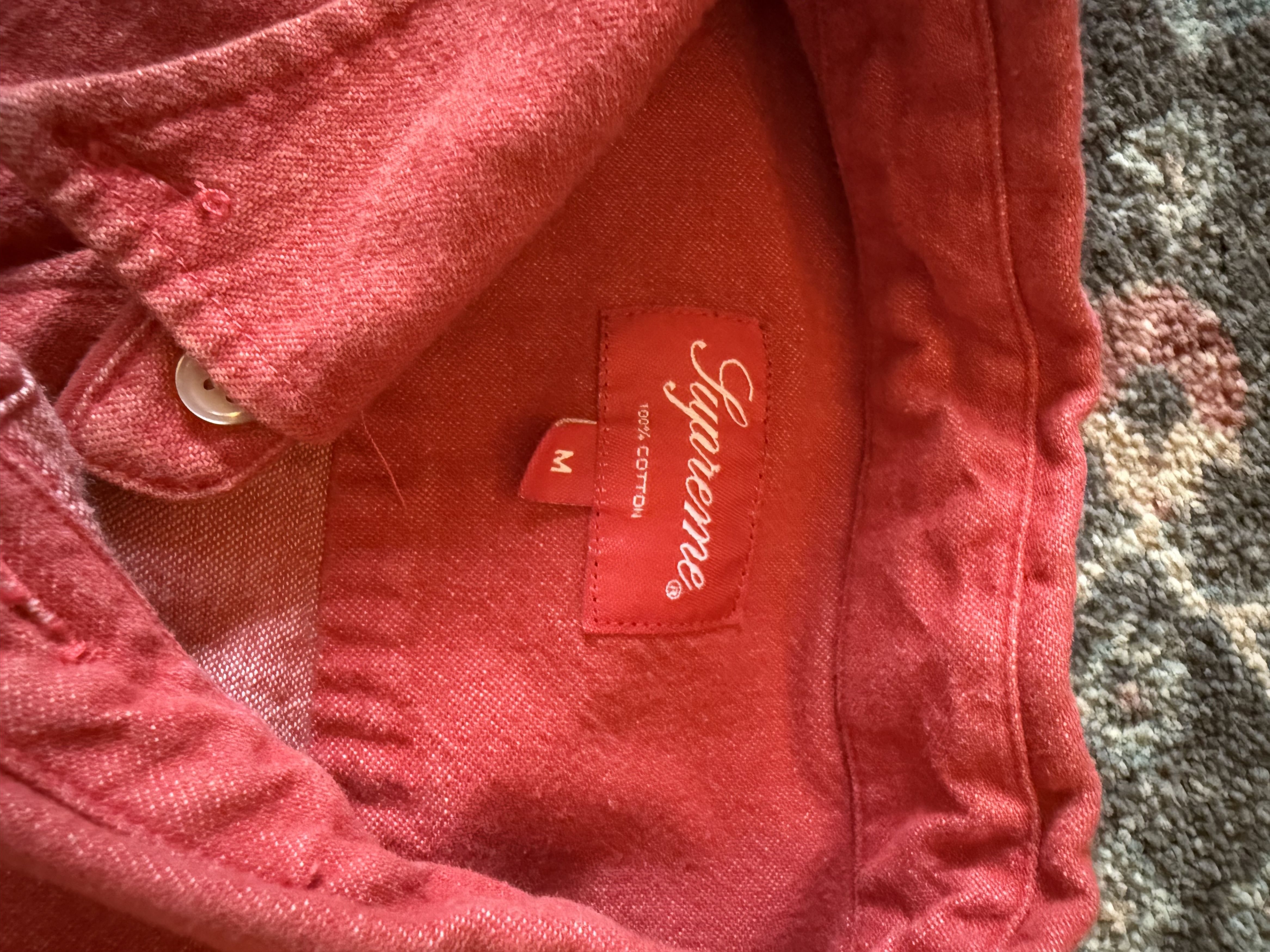 Supreme Supreme Red Denim Button up Size US M / EU 48-50 / 2 - 2 Thumbnail