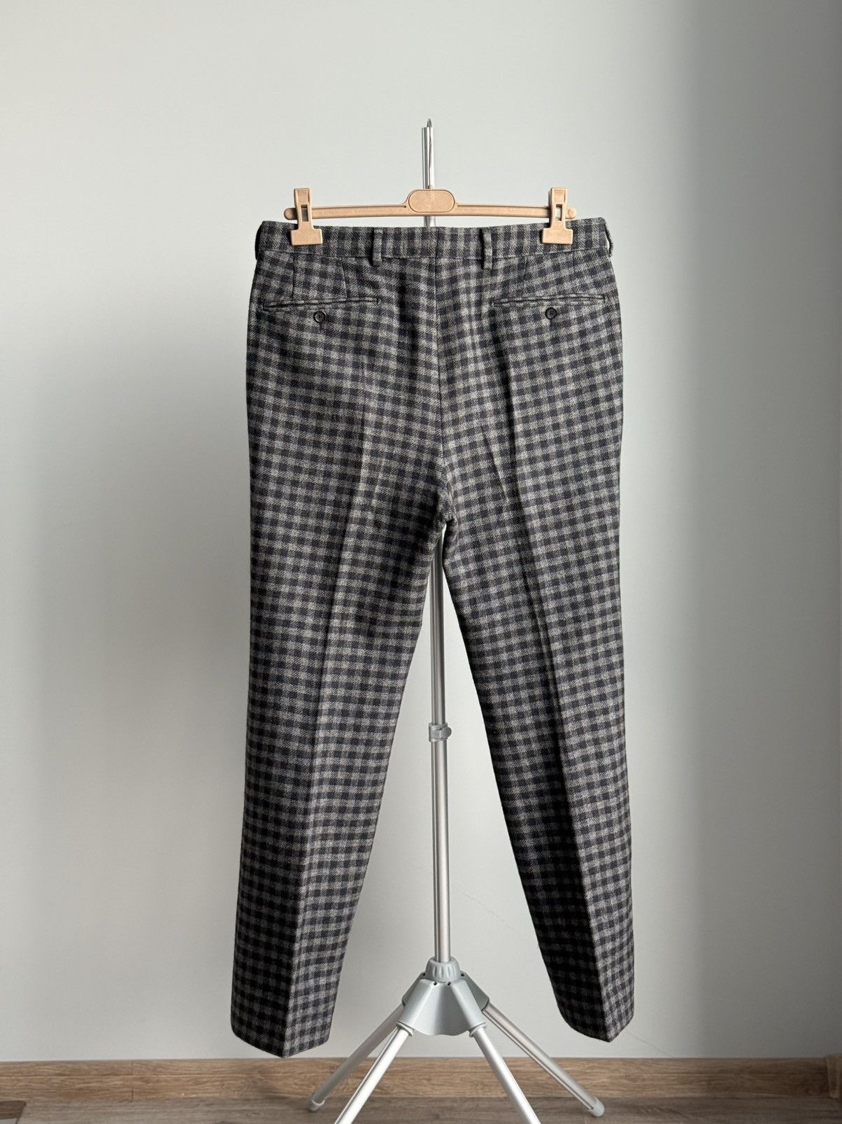 Tom Ford Tom Ford Grey Silk / Wool Tailored Straight Leg Trousers Size US 34 / EU 50 - 8 Thumbnail