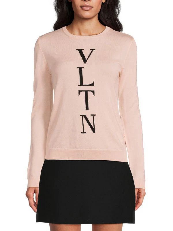 Valentino o1y0326 Crewneck Sweater in Pink Size M / US 6-8 / IT 42-44 - 1 Thumbnail