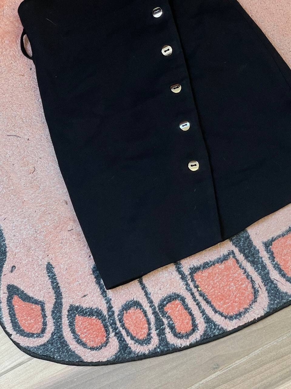 Iro IRO Basic Black Luxury Avant Garde Style Midi Skirt Size 38" / US 16 / IT 52 - 4 Thumbnail