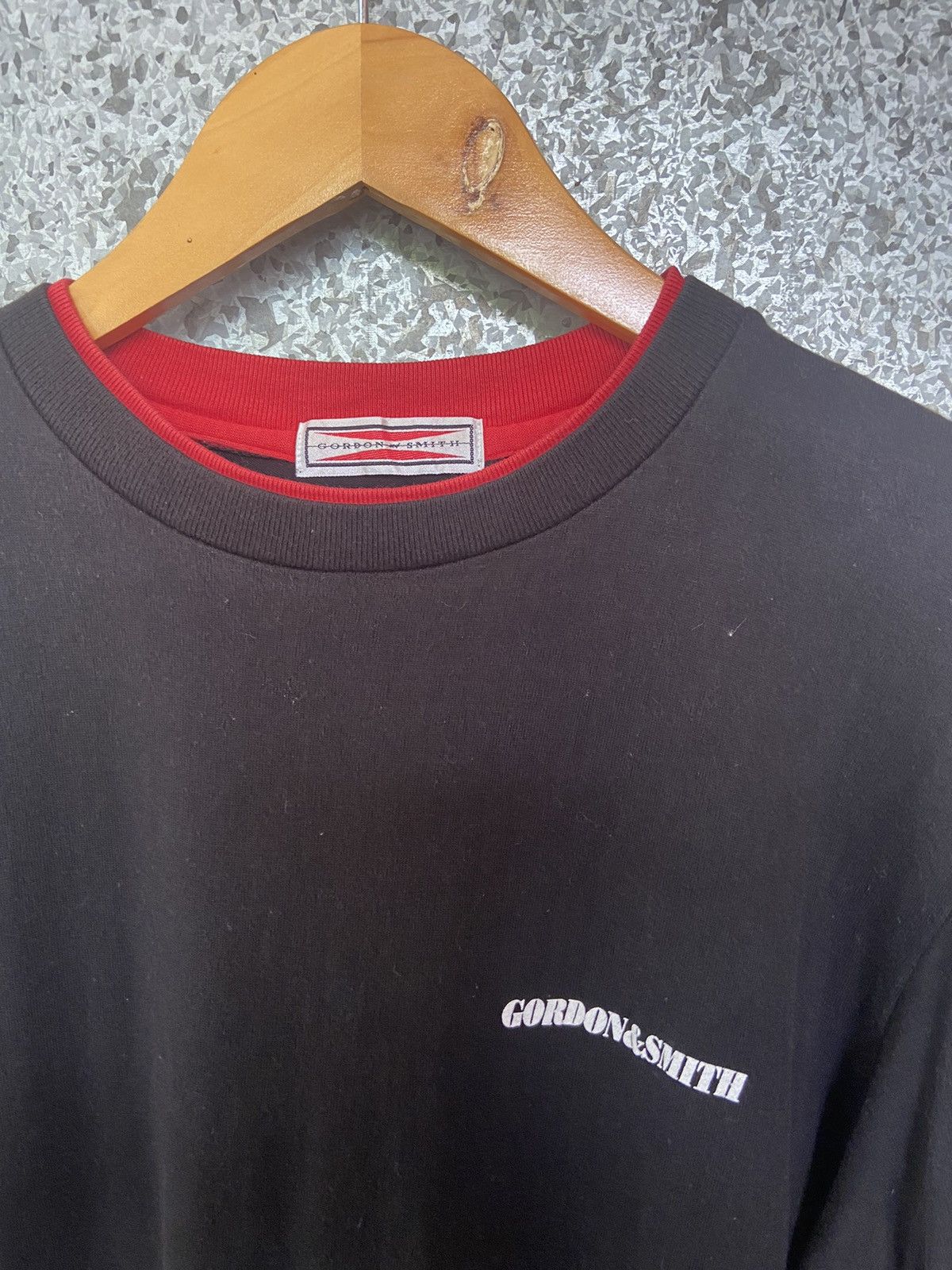 Vintage Vintage 90s Vintage Gordon & Smith t shirt double sleeve Size US L / EU 52-54 / 3 - 4 Thumbnail