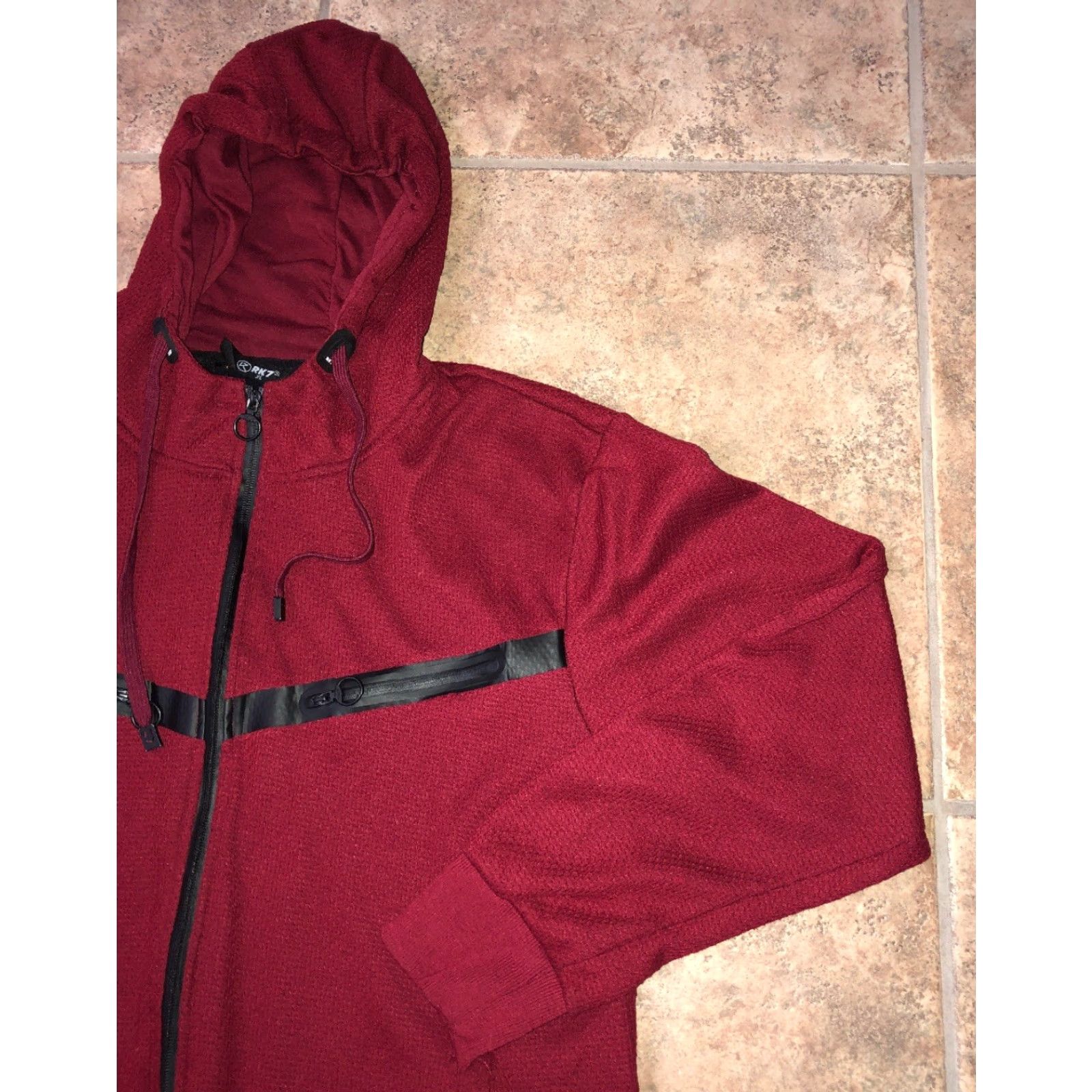 Vintage VINTAGE RK7 Hoodie Men XL Red Full-Zip Sweatshirt Size US XL / EU 56 / 4 - 2 Thumbnail