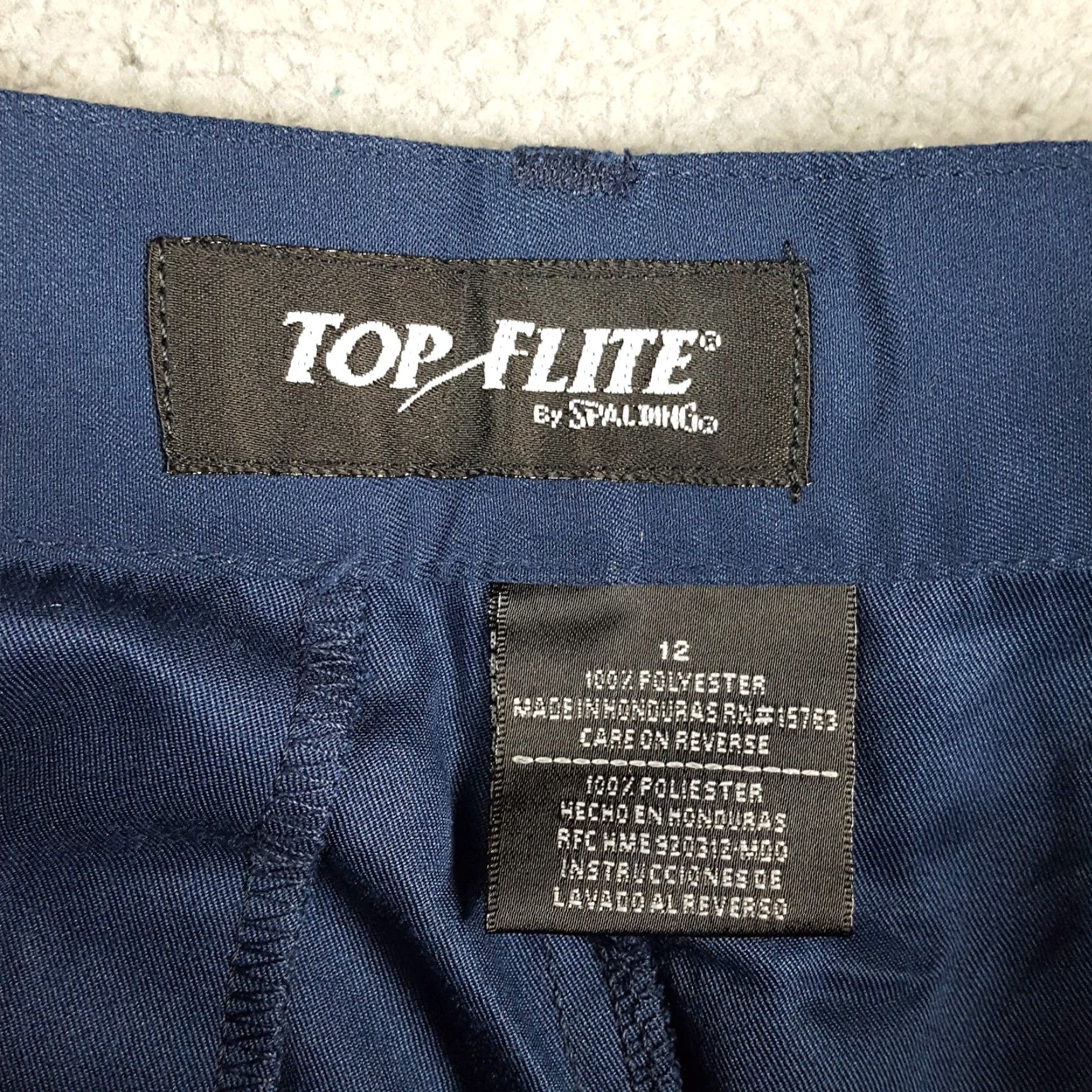 Spalding VINTAGE Spalding Women's Golf Shorts Size 12 Pleated Chino Athletic Casual Summer Navy Blue Size 34" / US 12 / IT 48 - 7 Thumbnail