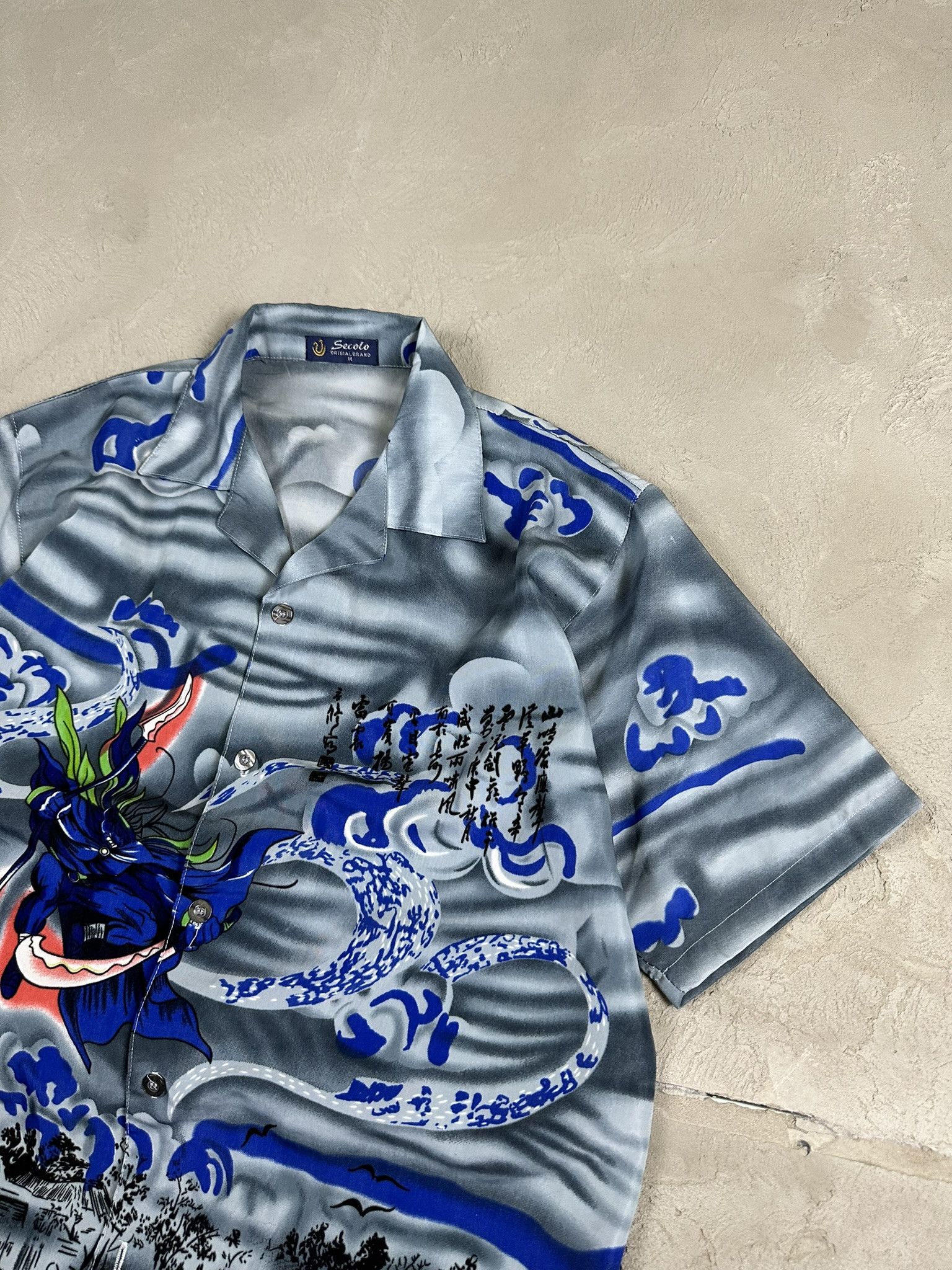 Affliction Crazy Vintage Y2k Affliction Style Fullprint Japanese Shirt Size US M / EU 48-50 / 2 - 7 Thumbnail
