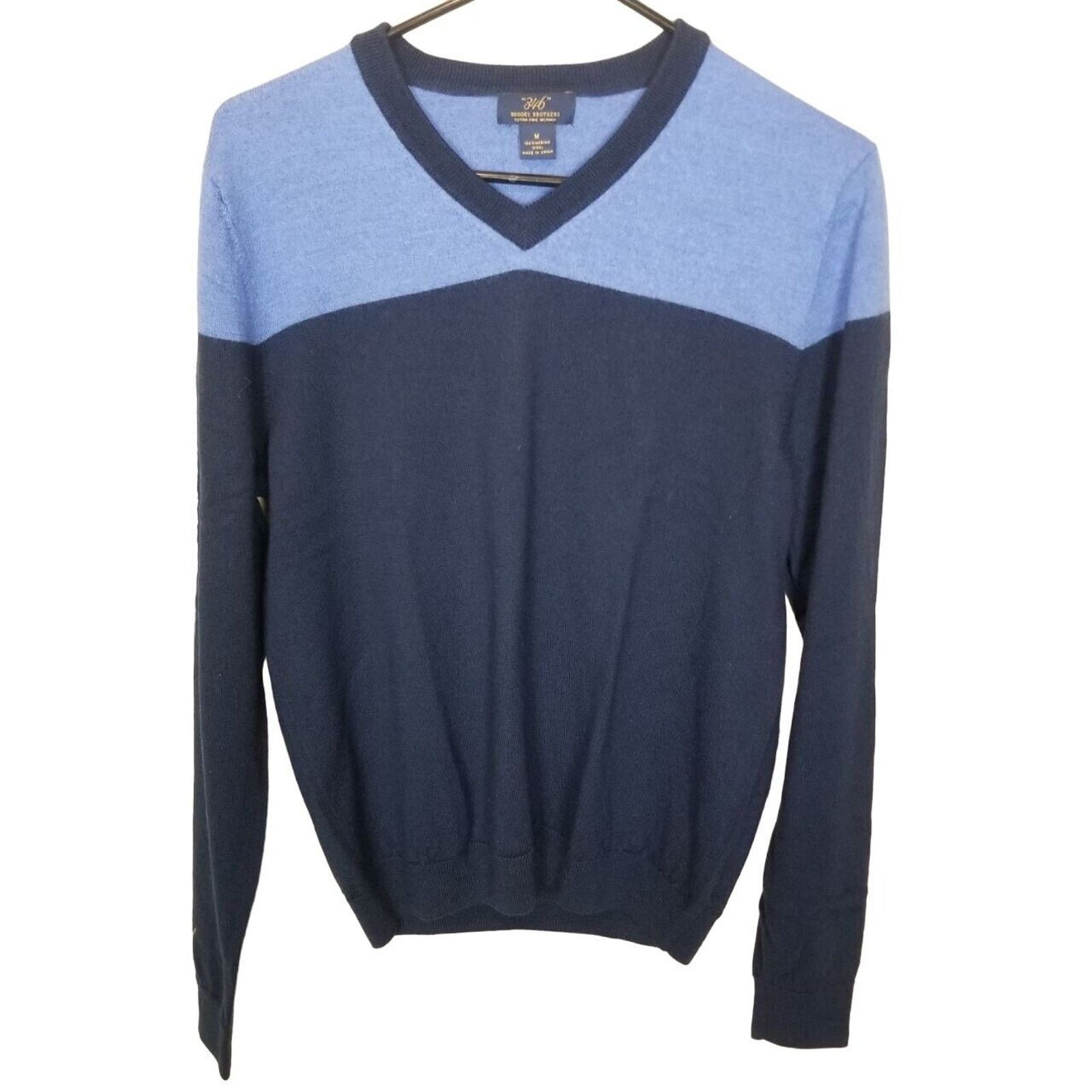 Brooks Brothers Brooks Brothers Mens Merino Wool Pullover Sweater M Preppy Size US M / EU 48-50 / 2 - 1 Thumbnail
