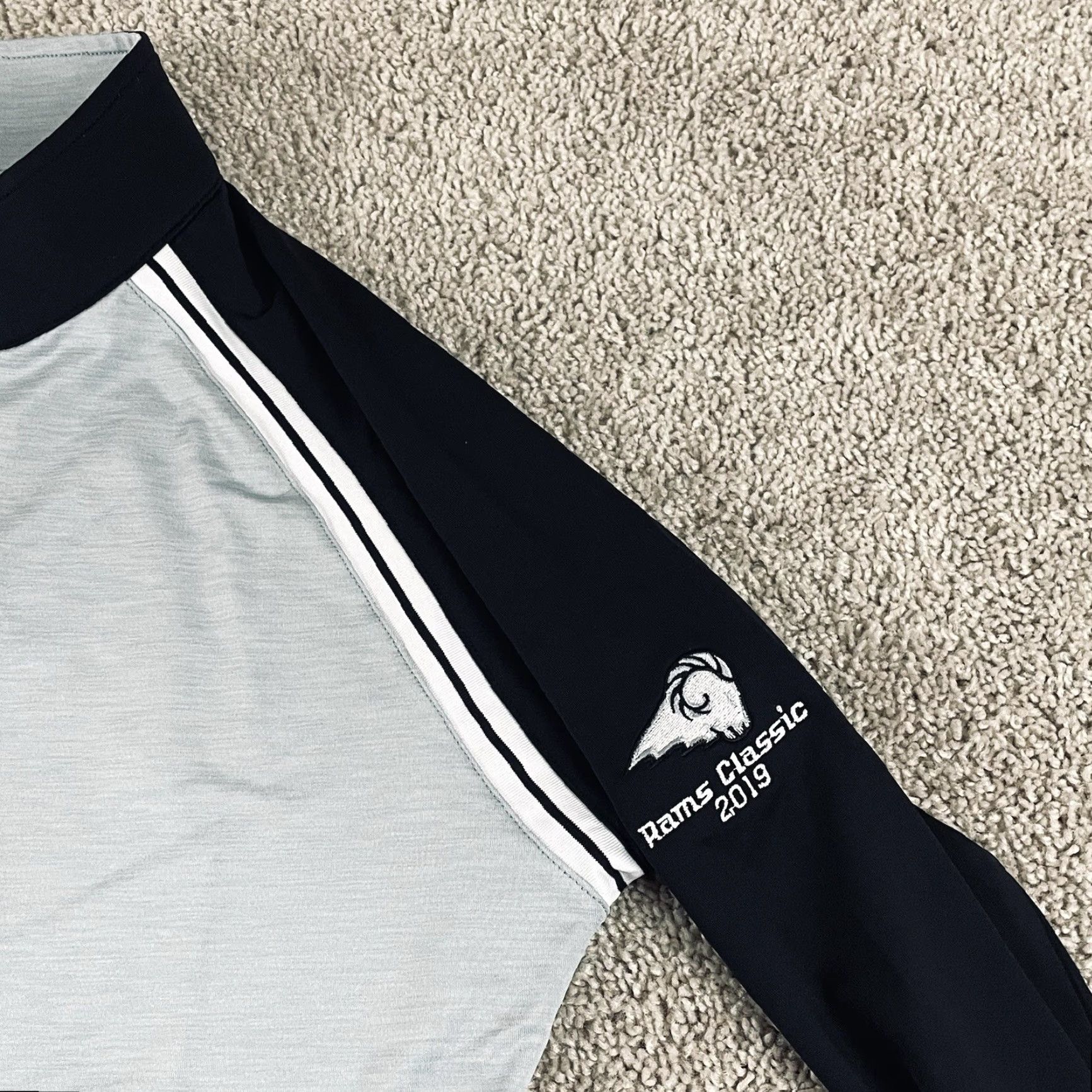 Footjoy FootJoy Shirt Womens Small FootJoy Full Zip Long Sleeve Golf Gray Black Multicolor 90s Classic Sports Womens F76 Size S / US 4 / IT 40 - 3 Thumbnail