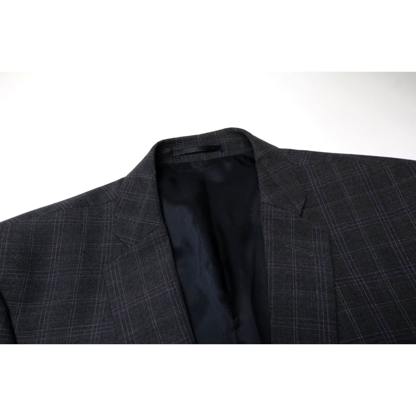 J.Lindeberg J.LINDEBERG Blazer Men's EU 50R Wool Blend Grey Single-Breasted Check Size 50R - 5 Thumbnail