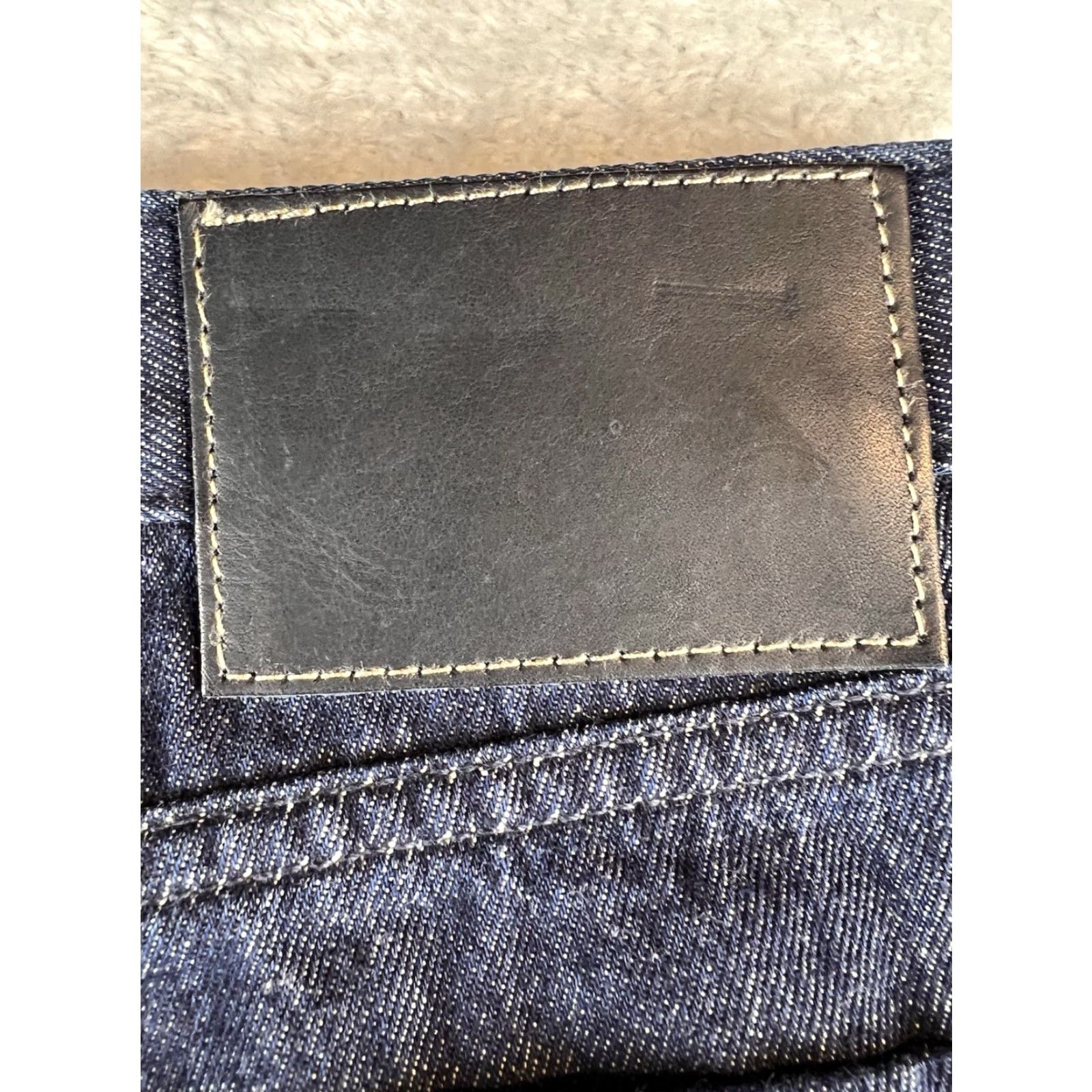 Banana Republic Banana Republic Jeans Slouch Straight Womens Size 30L Blue Denim 5-Pocket Dark Wash Indigo Straight Jeans Womens Size 30" / US 8 / IT 44 - 7 Thumbnail