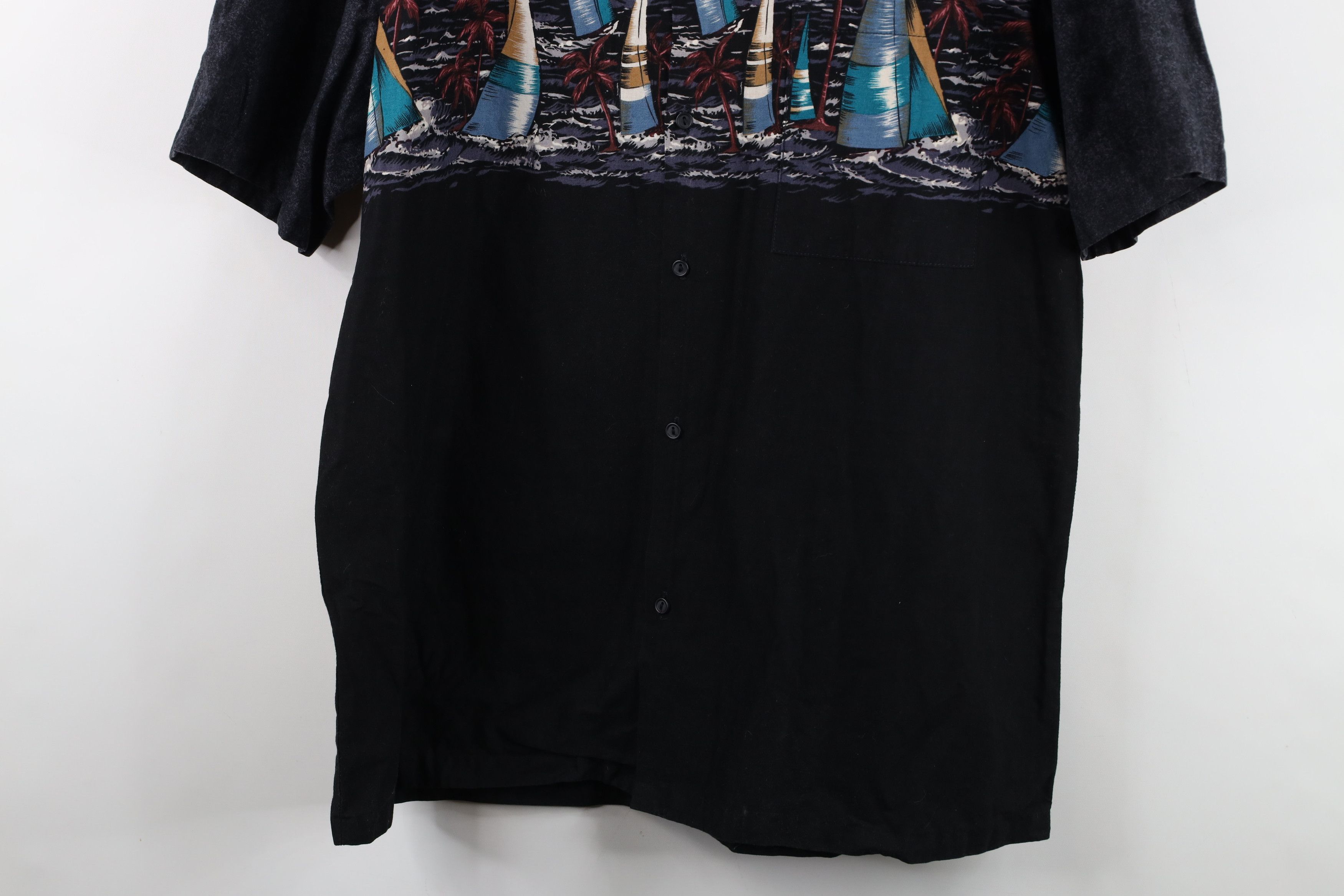 Vintage Vintage 90s Streetwear Camp Collar Sailboat Button Shirt USA Size US L / EU 52-54 / 3 - 3 Thumbnail