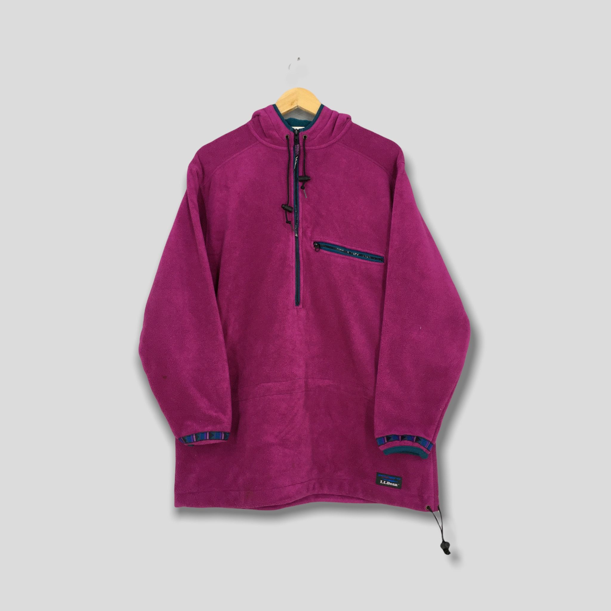 L.L. Bean Vintage LL Bean Magenta Polartec Fleece Sweater Medium Size US M / EU 48-50 / 2 - 1 Thumbnail
