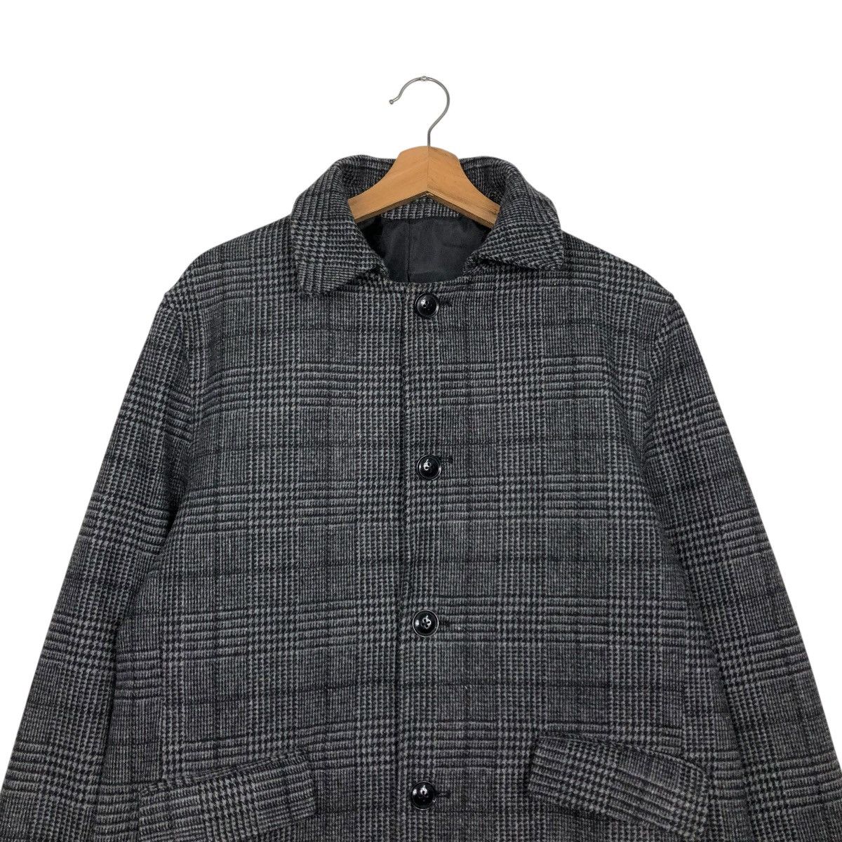 Japanese Brand 🔥VINTAGE CHORE BUTTON JACKET ROSHELL TARTAN ISSEY MIYAKE Size US L / EU 52-54 / 3 - 5 Thumbnail