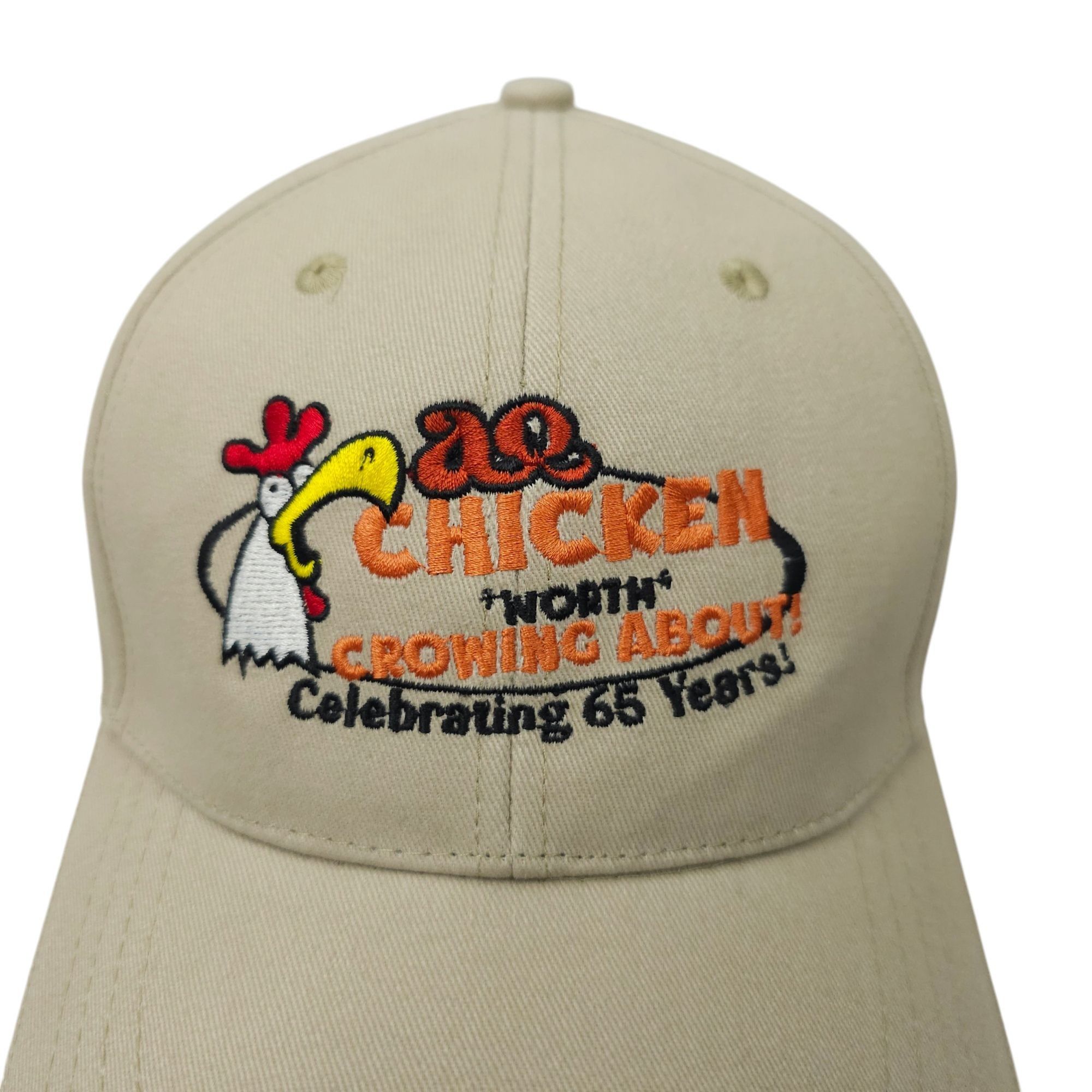 Other Chicken Worth Crowing About Embroidered Tuck Strap Cap Hat Size ONE SIZE - 7 Thumbnail