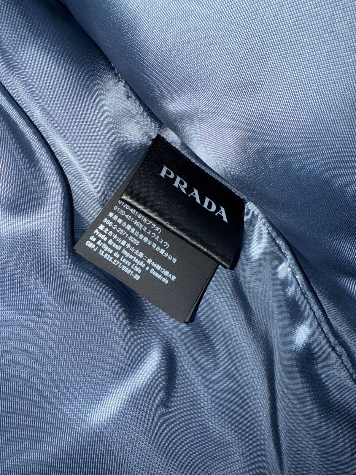 Prada HOLY GRAIL - Prada Runway Baby Blue Dream Leather Jacket 🏆 Size US L / EU 52-54 / 3 - 5 Thumbnail