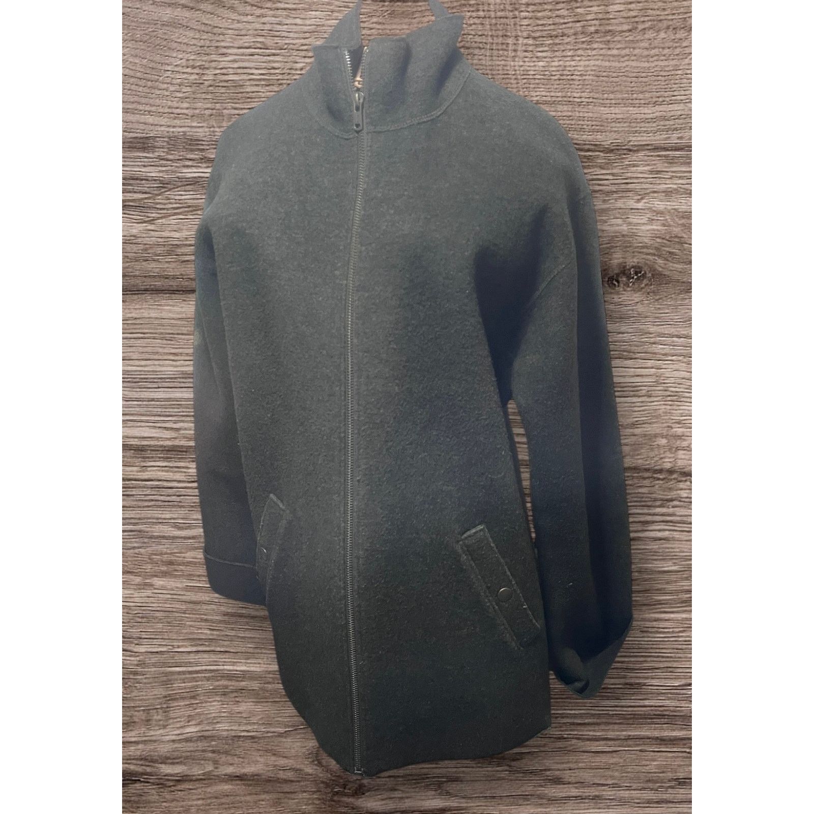Other Lauren Dry Goods Supply Co Green Wool Zip Jacket Size Small Size S / US 4 / IT 40 - 2 Thumbnail