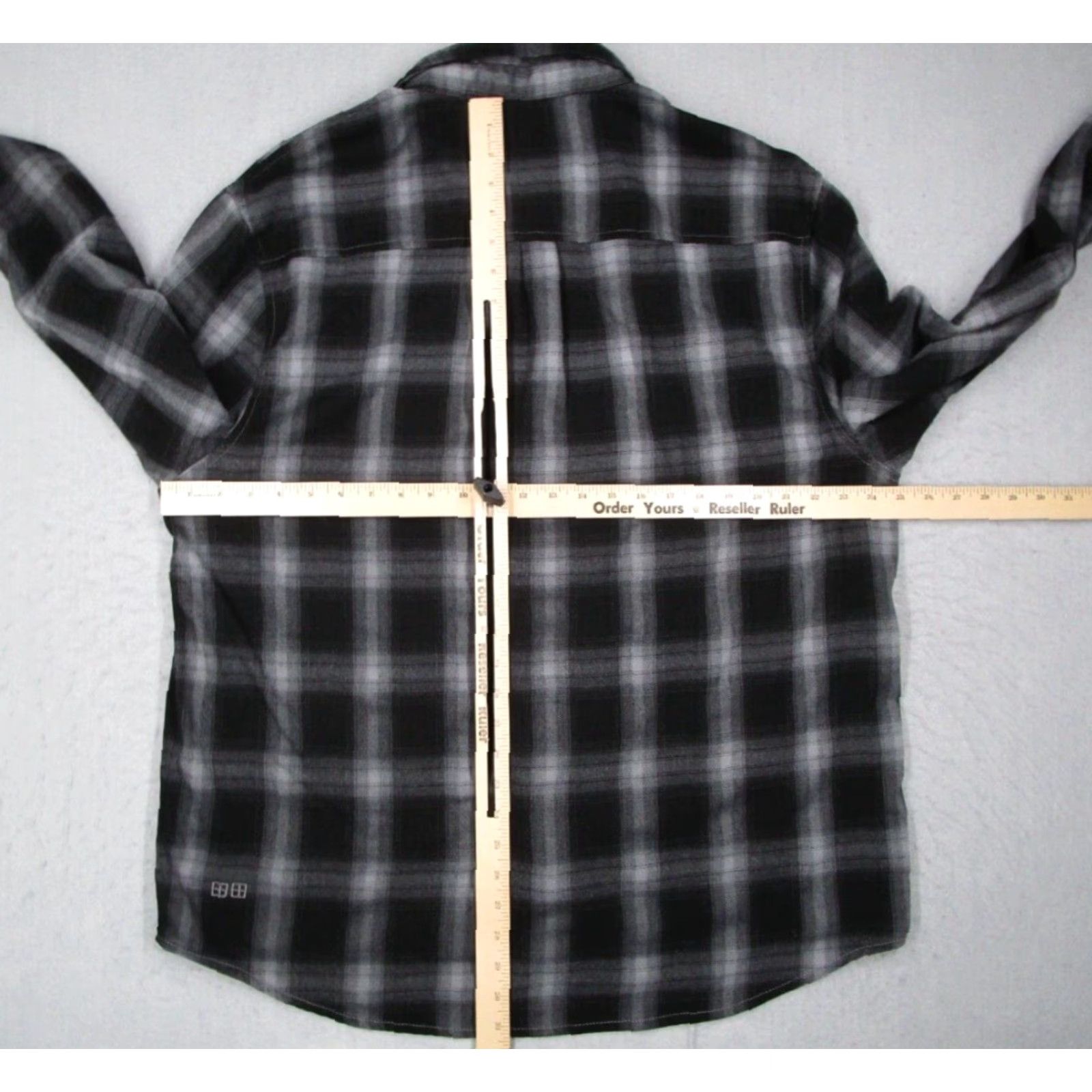 Ksubi Ksubi Shirt Mens XL Gray Plaid Snap Front Flannel Consciousness - Button-Up, Regular Fit, Long Sleeve, Cozy Jeans, Casual, Workwear, Subbrand: ksubi Size US XL / EU 56 / 4 - 6 Thumbnail
