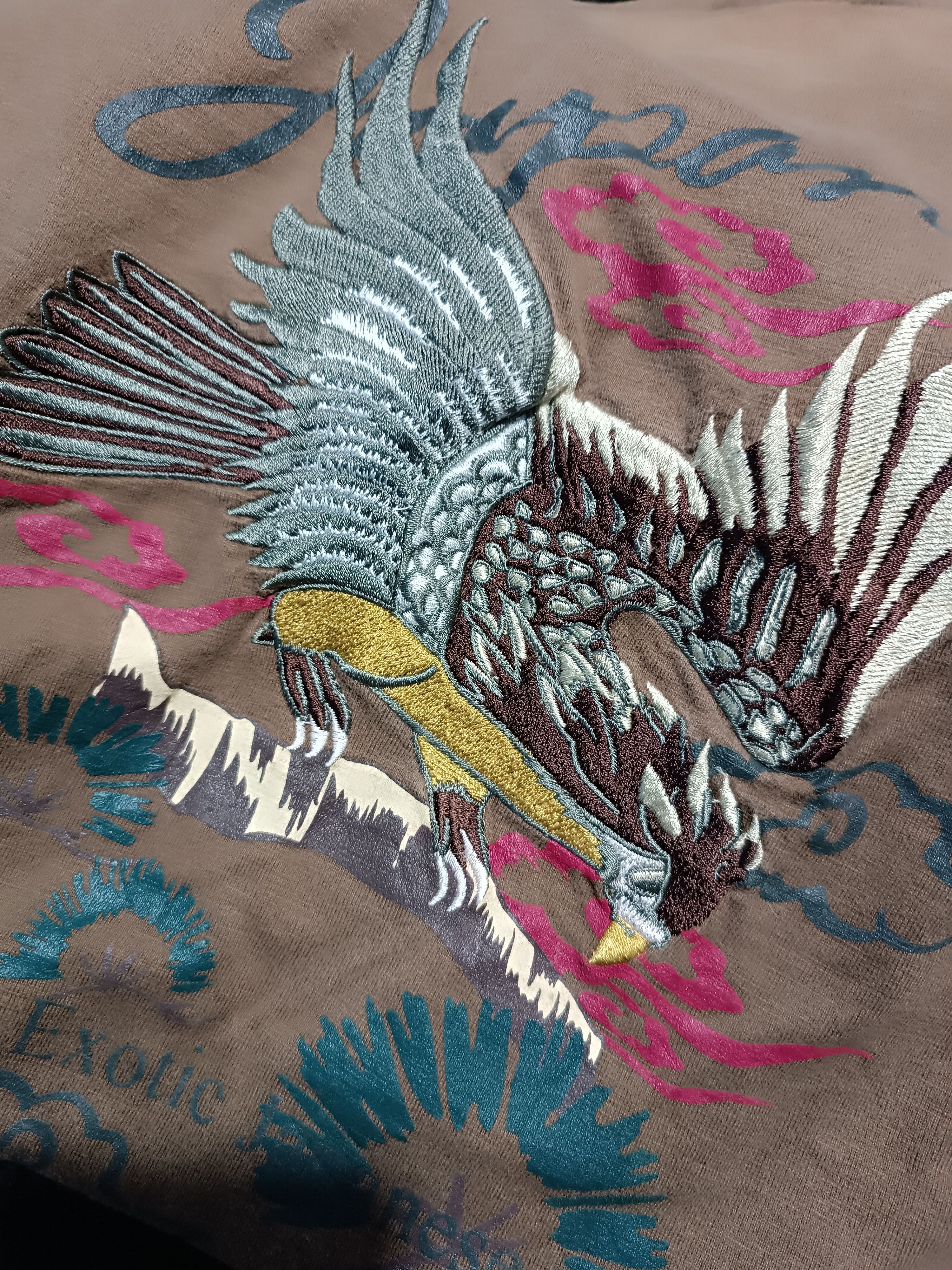 Japanese Brand Japanese Culture Embroidery Phoenix Design Size US L / EU 52-54 / 3 - 6 Thumbnail