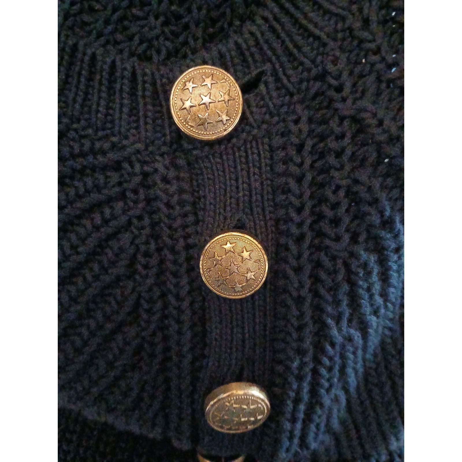 Other PORTS 1961 Sweater Size Small Gold Logo Button Knitwear $460 Size S / US 4 / IT 40 - 4 Thumbnail