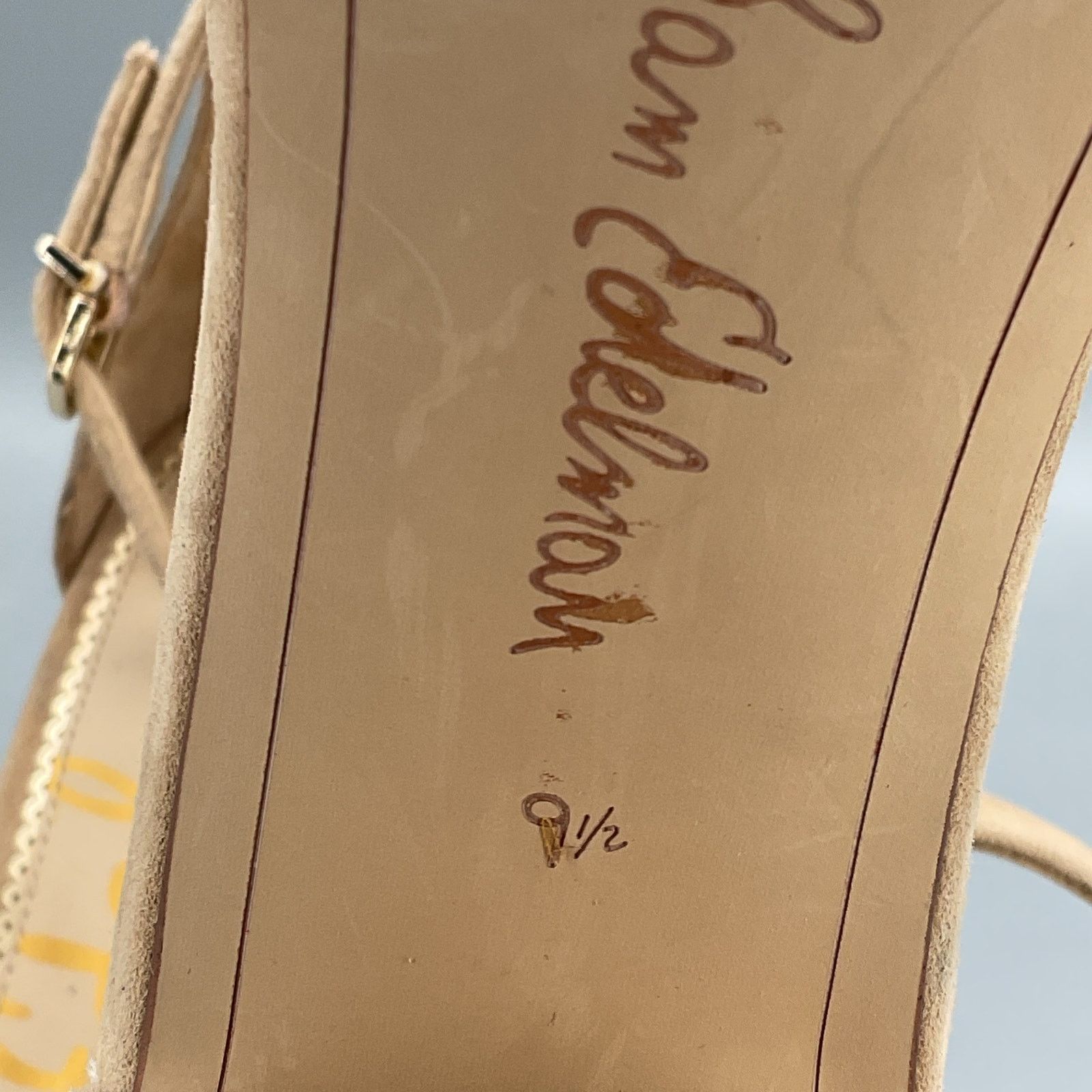 Sam Edelman Sam Edelman Women’s Yancy Ankle Strap Sandals Tan Size 9.5M Size US 11 / IT 41 - 6 Thumbnail