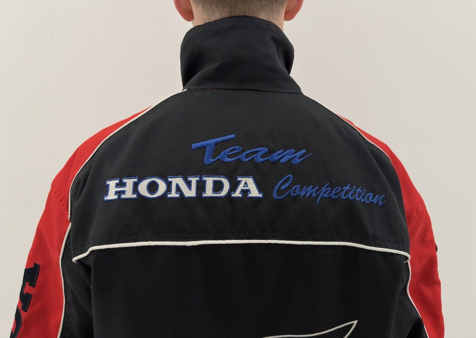 Honda VINTAGE 1990s JACKET HONDA COMPETITION WORLD CHAMPION MENS Size US XL / EU 56 / 4 - 8 Thumbnail