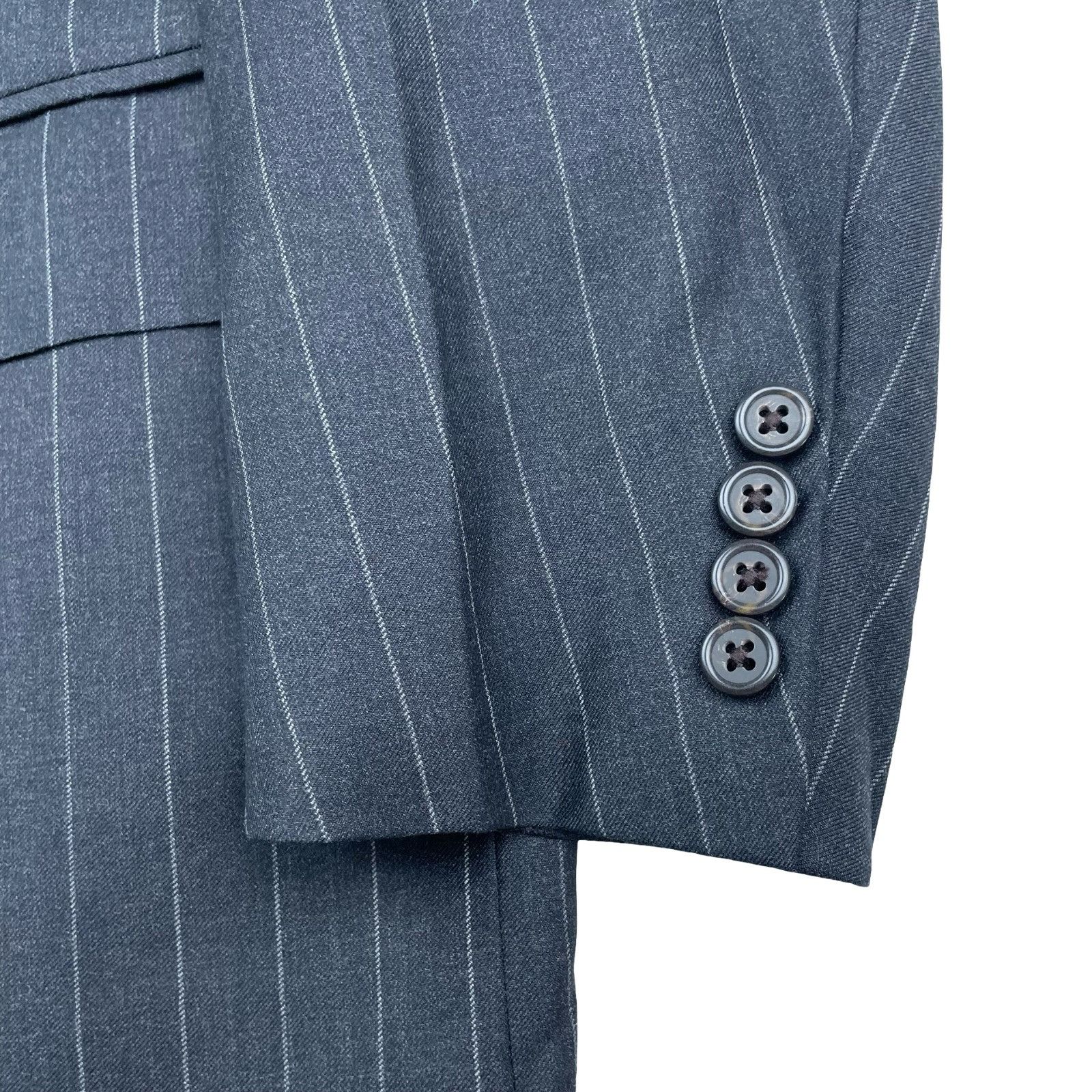 Polo Ralph Lauren VTG Polo Ralph Lauren Men’s 100% Wool 3-Button Blazer Gray S Size 42R - 4 Thumbnail