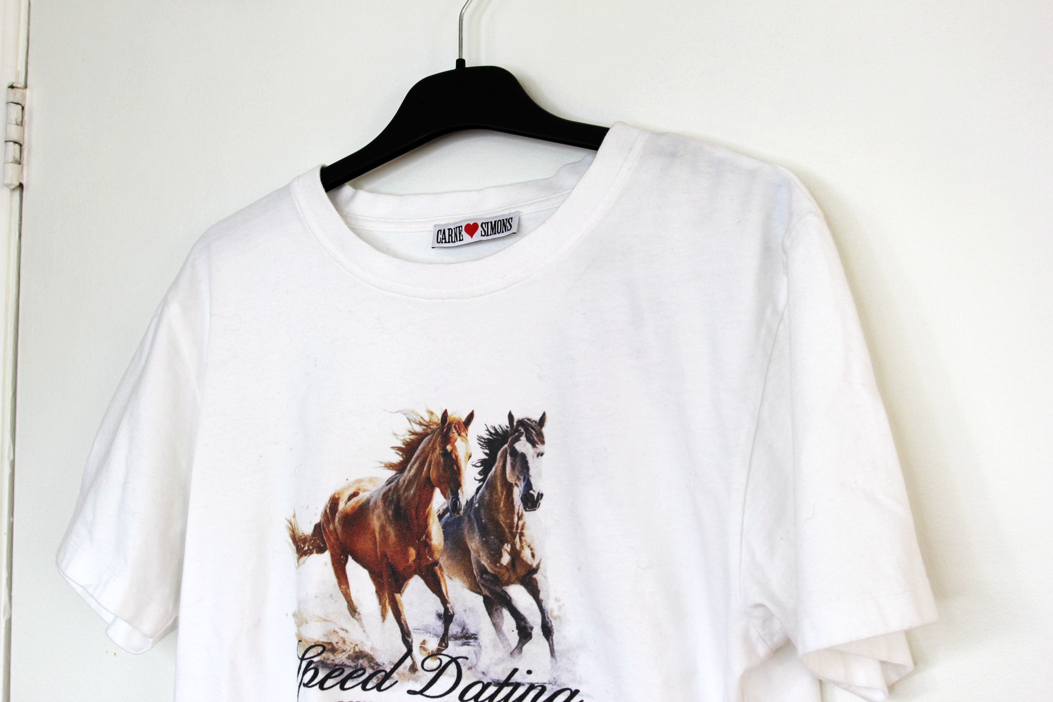Carne Bollente BNWT AW25 CARNE BLOOENTE x SIMONS PRINT CROPPED TSHIRT XL Size US XL / EU 56 / 4 - 4 Thumbnail