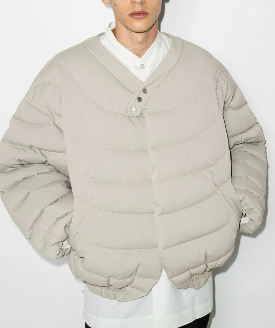 Namacheko Namesake Open-Front Short Puffer Leg-Len Minimal S M Size US S / EU 44-46 / 1 - 2 Thumbnail
