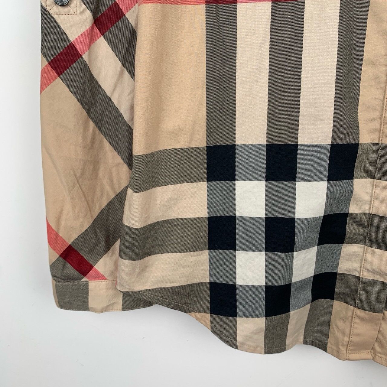 Burberry Burberry Waist-Defined Colorblock Cotton Shirt (Size XS) Size US XS / EU 42 / 0 - 5 Thumbnail