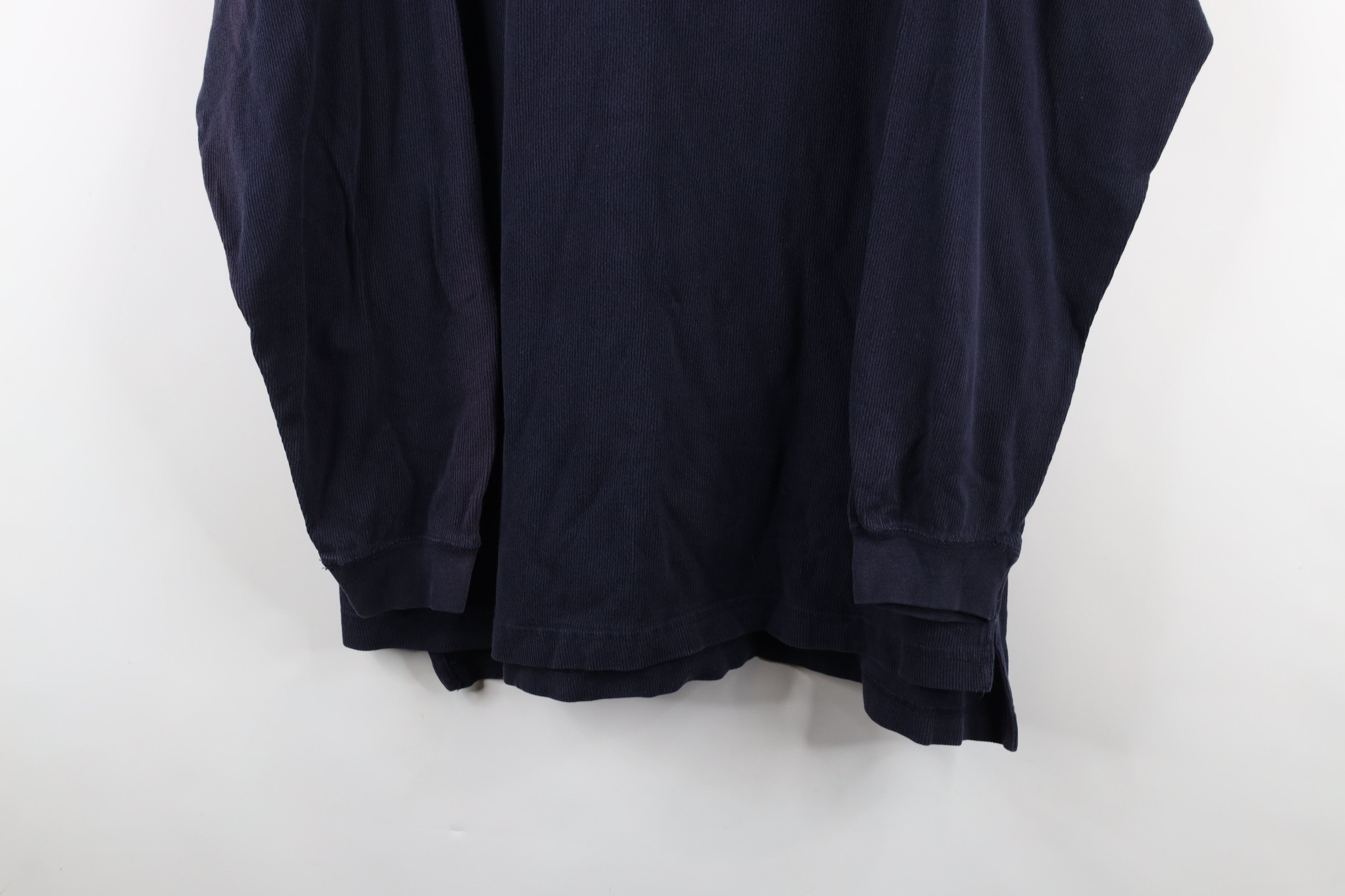 Ralph Lauren × Vintage Vintage 90s Chaps Ralph Lauren Knit Henley T-Shirt Blue Size US XL / EU 56 / 4 - 3 Thumbnail
