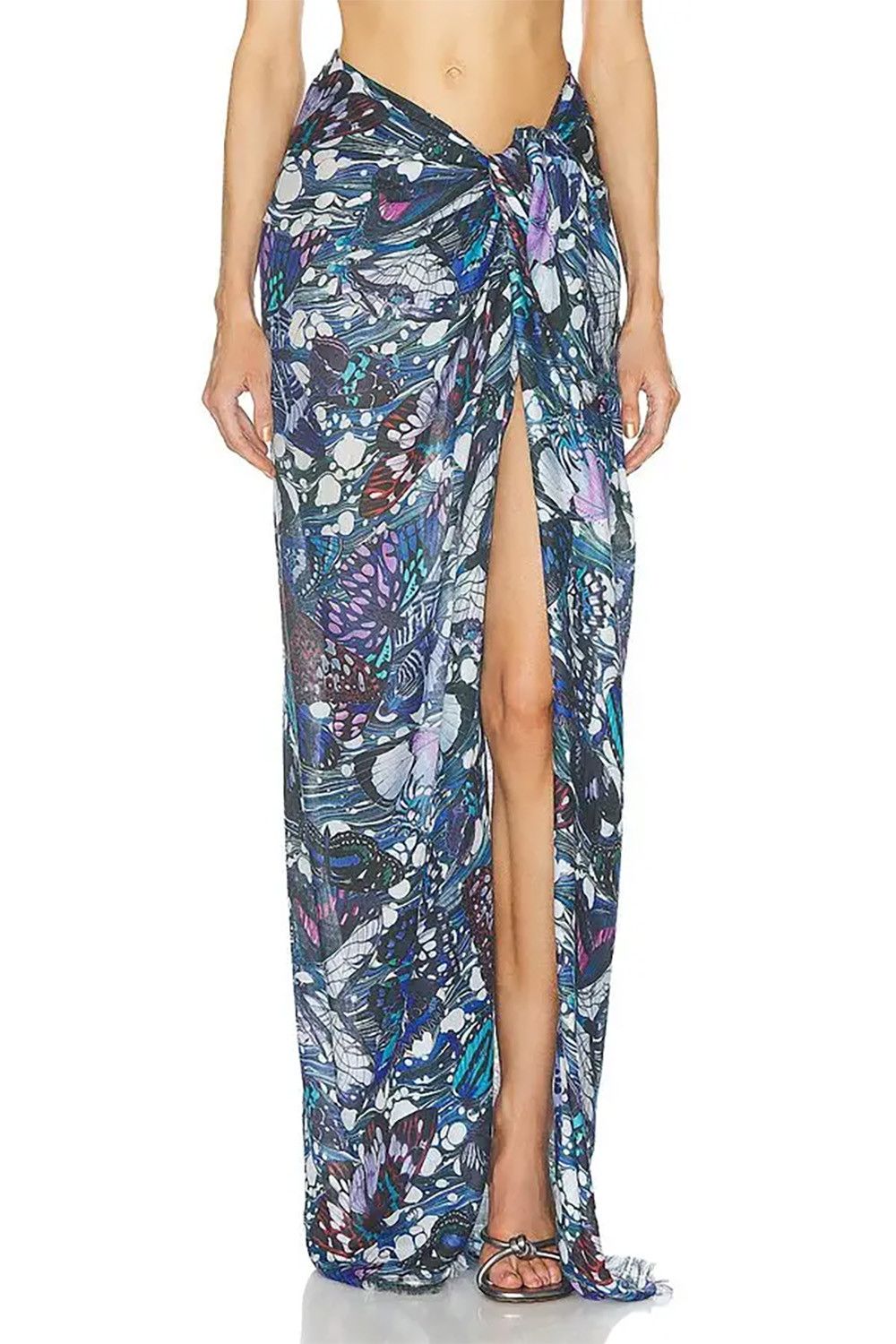 Jean Paul Gaultier Jean Paul Gaultier unisex butterfly print sarong / scarf Size ONE SIZE - 4 Thumbnail