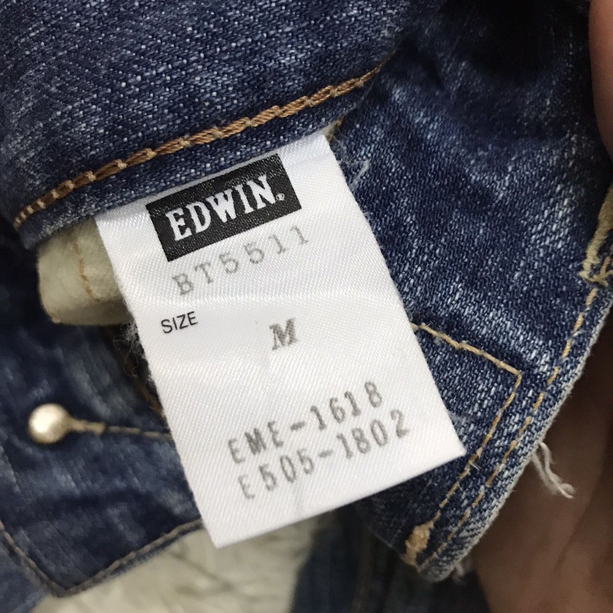 Edwin Vintage Edwin Lot 503 Bluetrip Distressed Design Flare Jeans Size US 30 / EU 46 - 17 Thumbnail