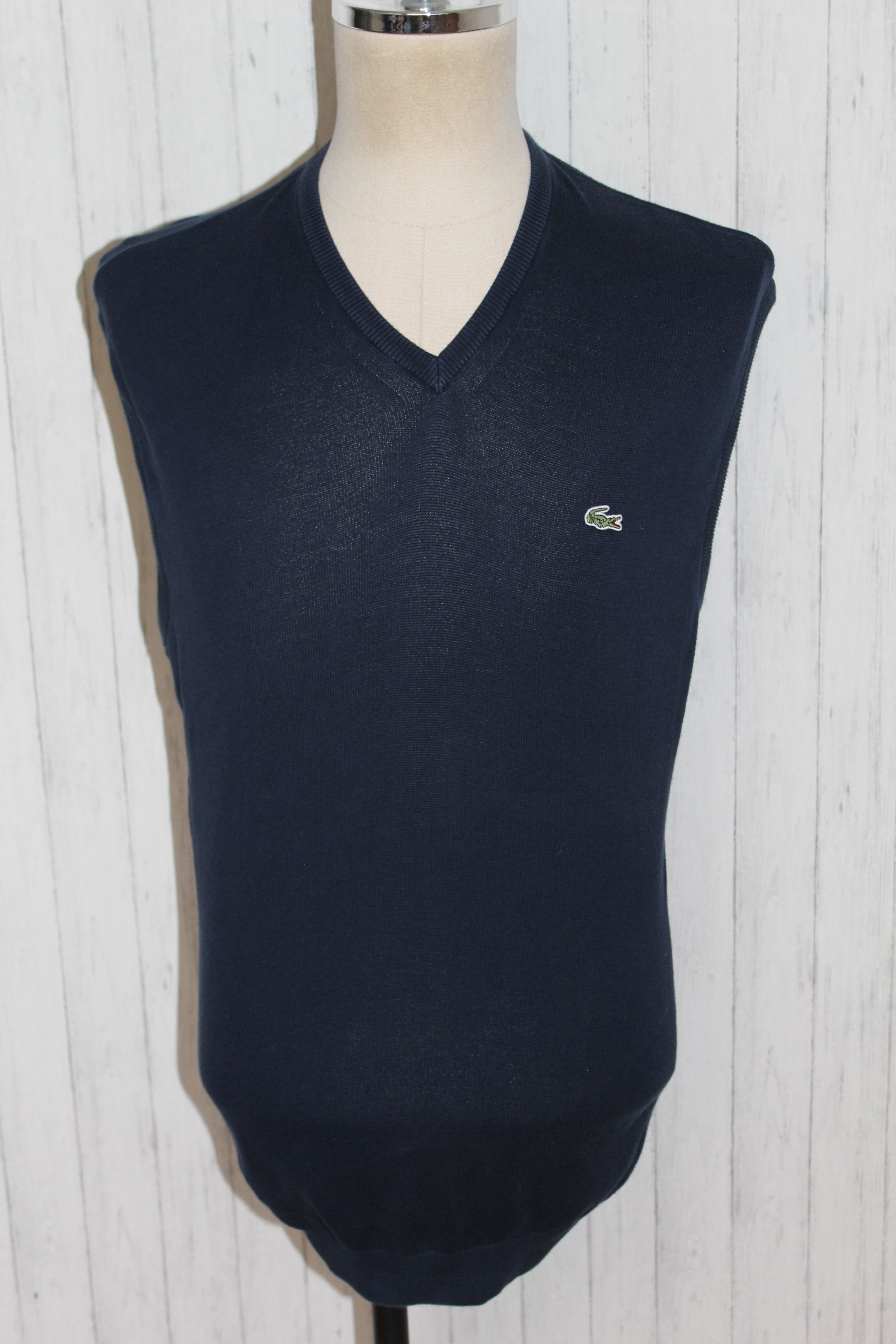 Polo Ralph Lauren Men's Lacoste Crew Neck Blue Vest Waistcoat Size XL Size US XL / EU 56 / 4 - 3 Thumbnail