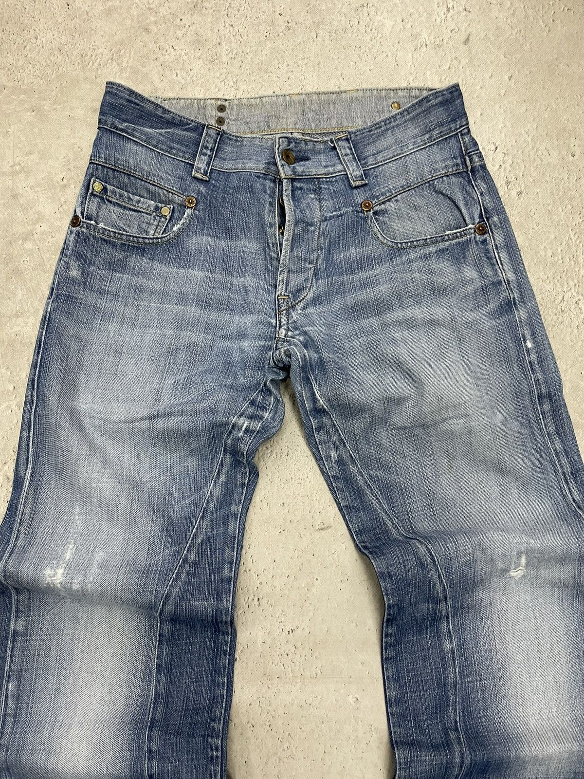 G-Star G-Star faded flared blue denim pants Y2K utility streetwear Size US 31 - 3 Thumbnail