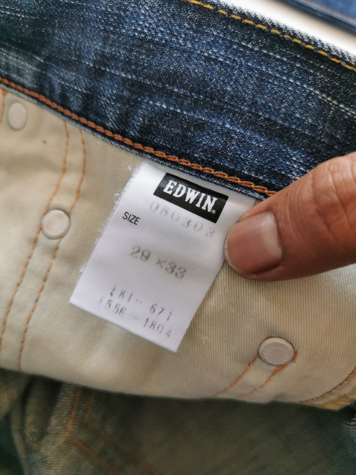 Edwin Edwin 503 Faded Denim Jeans Size US 30 / EU 46 - 9 Thumbnail