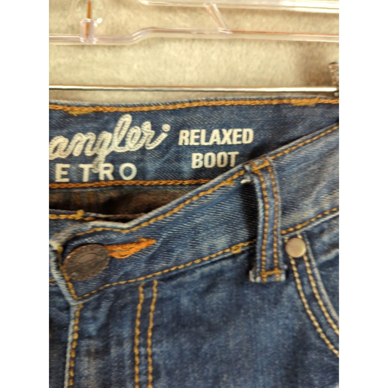 Wrangler Wrangler Jeans Retro Relaxed Boot Mens 34X32 Blue Western Cowboy Size US 34 / EU 50 - 3 Thumbnail