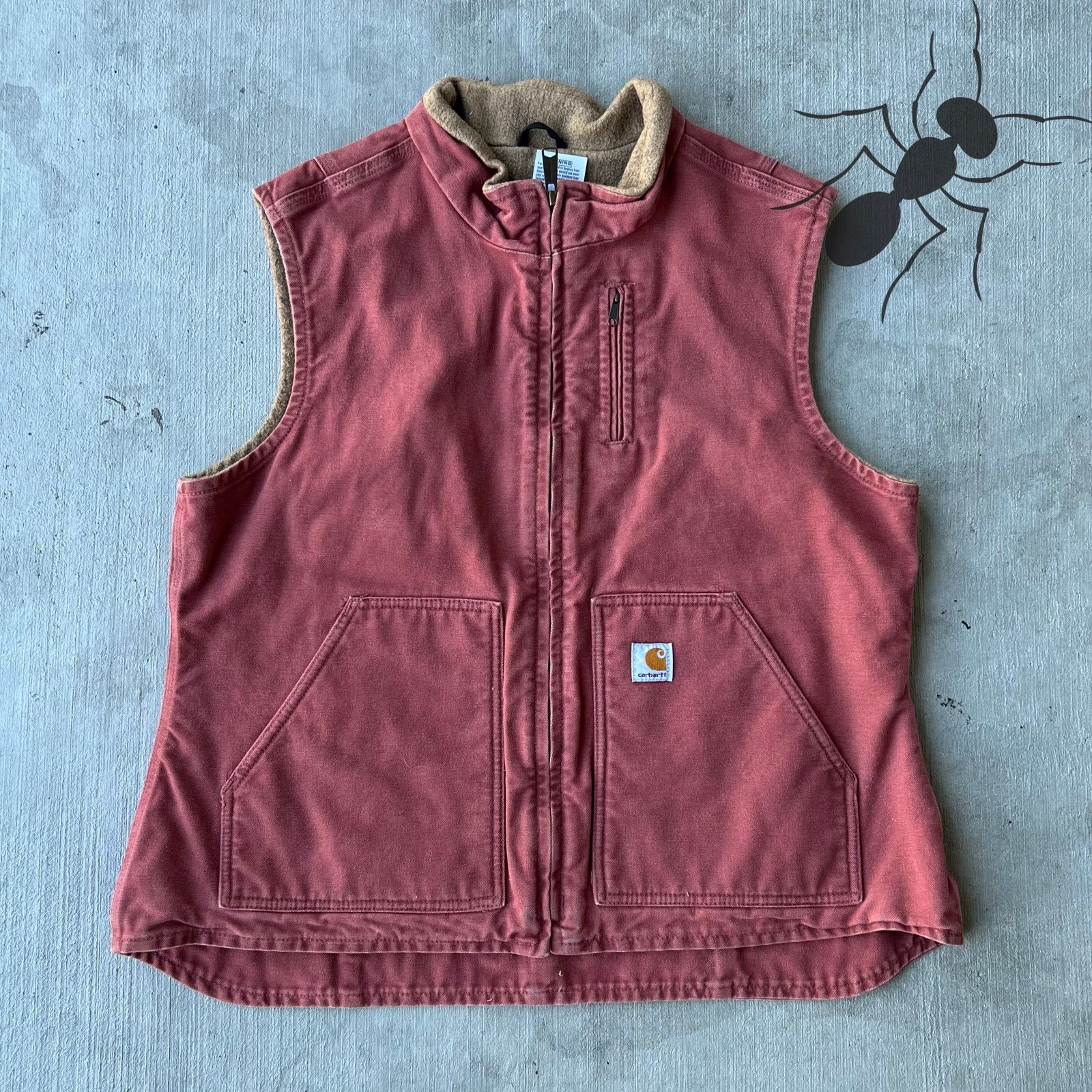 Carhartt × Vintage Carhartt WOMENS pink WV001 VRS work wear vest Size US S / EU 44-46 / 1 - 1 Thumbnail