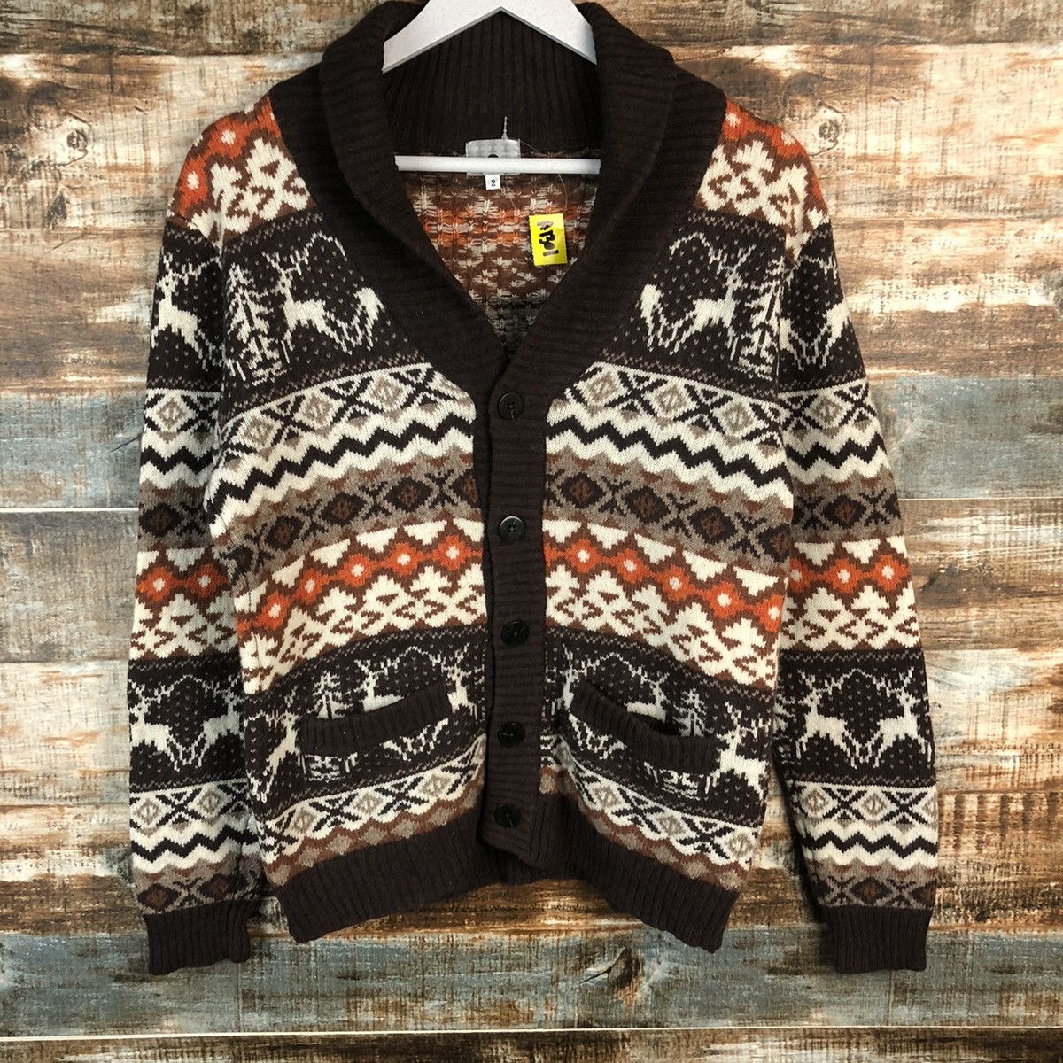 Takeo Kikuchi TK takeo kikuchi Brown Cardigan Knitwear #A1301 Size US S / EU 44-46 / 1 - 3 Thumbnail