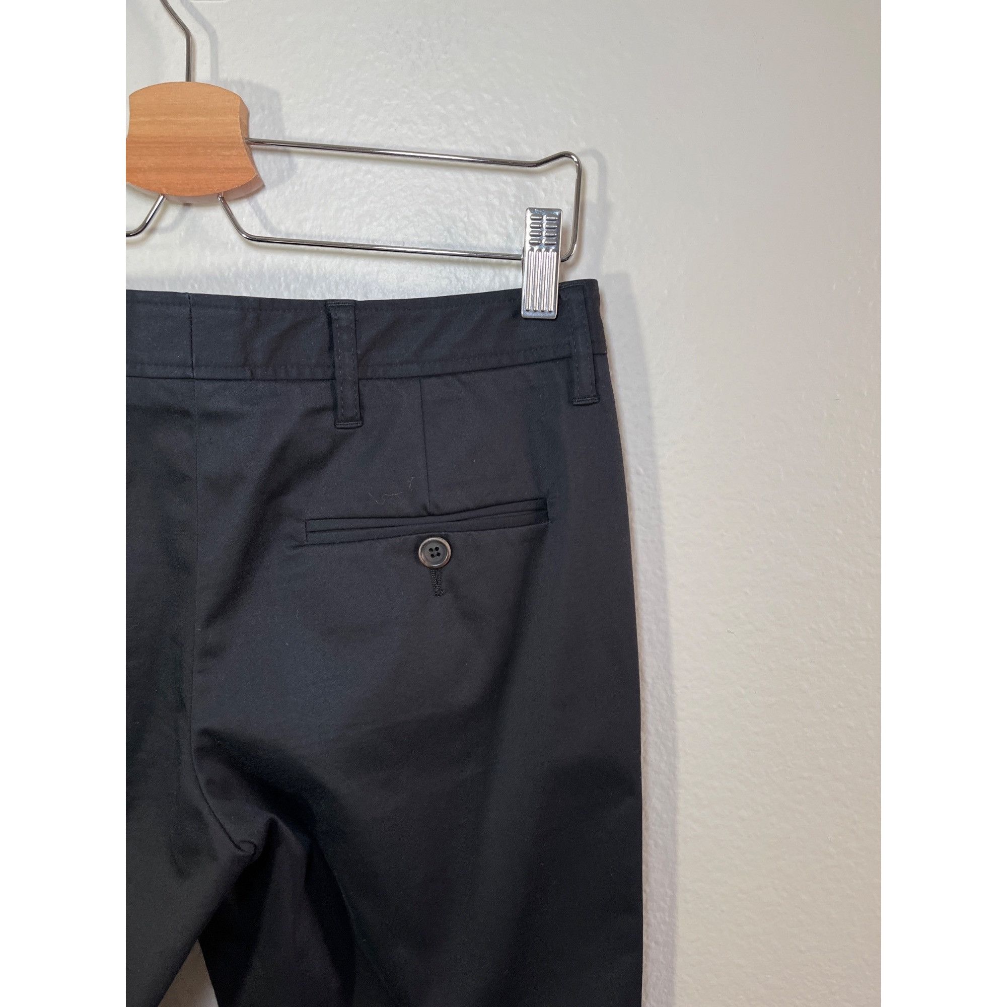 Miu Miu Miu Miu Black Slim Fit Cropped Dress Pants Size 38 Size 30" / US 8 / IT 44 - 8 Thumbnail