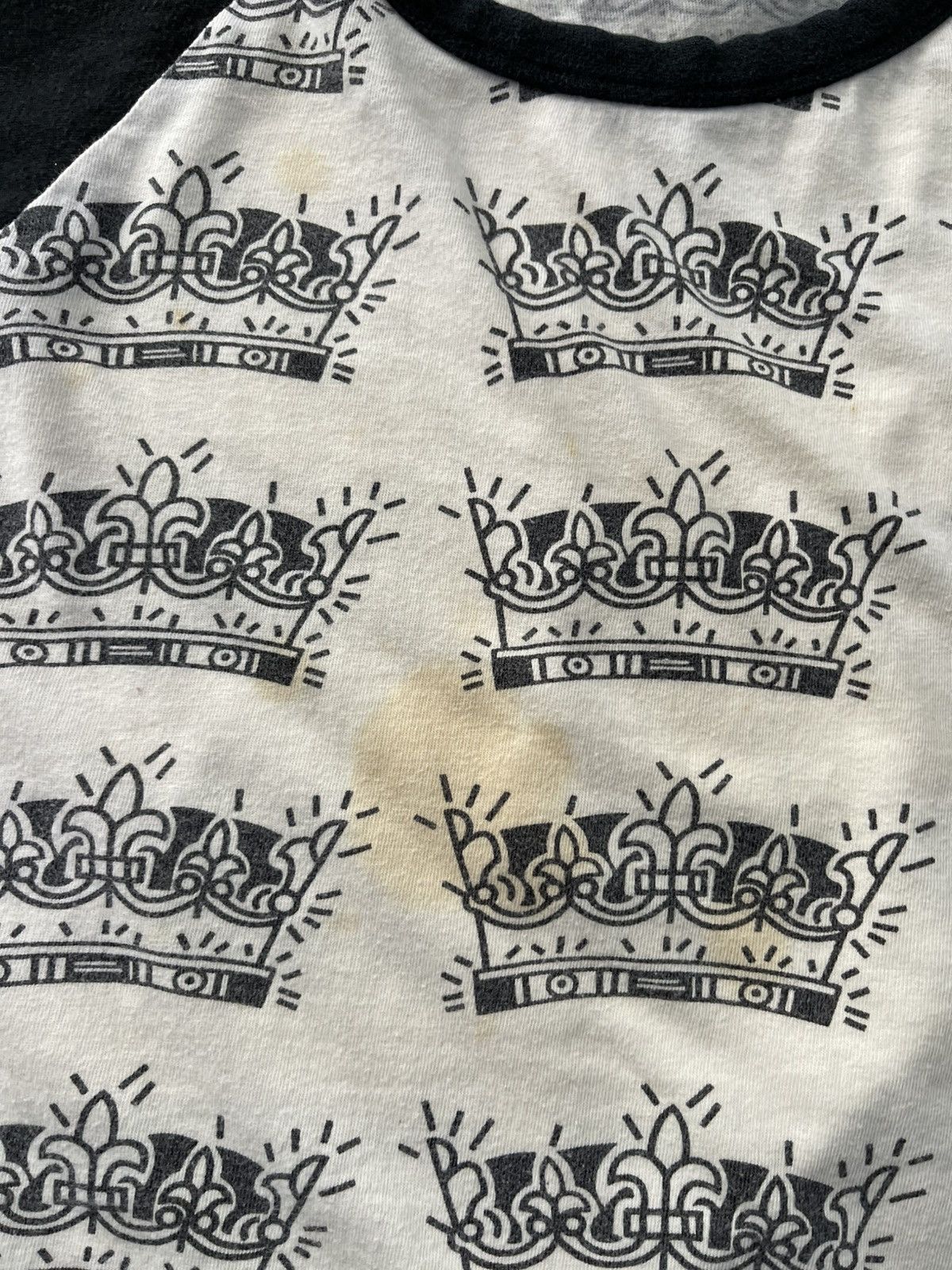 Stussy VINTAGE STUSSY CROWN DESIGN STYLE RAGLAN TEE VERY RARE Size US M / EU 48-50 / 2 - 4 Thumbnail