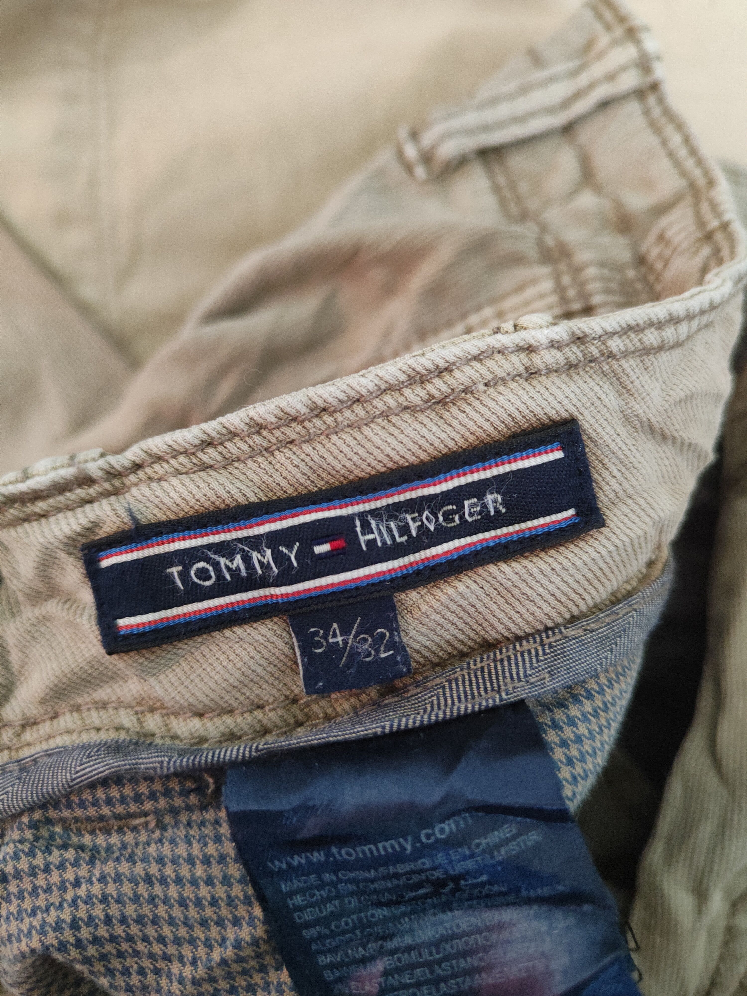 Japanese Brand Tommy Hilfiger Beige Faded Multipocket Cargo Pants #S1326 Size US 34 / EU 50 - 16 Thumbnail