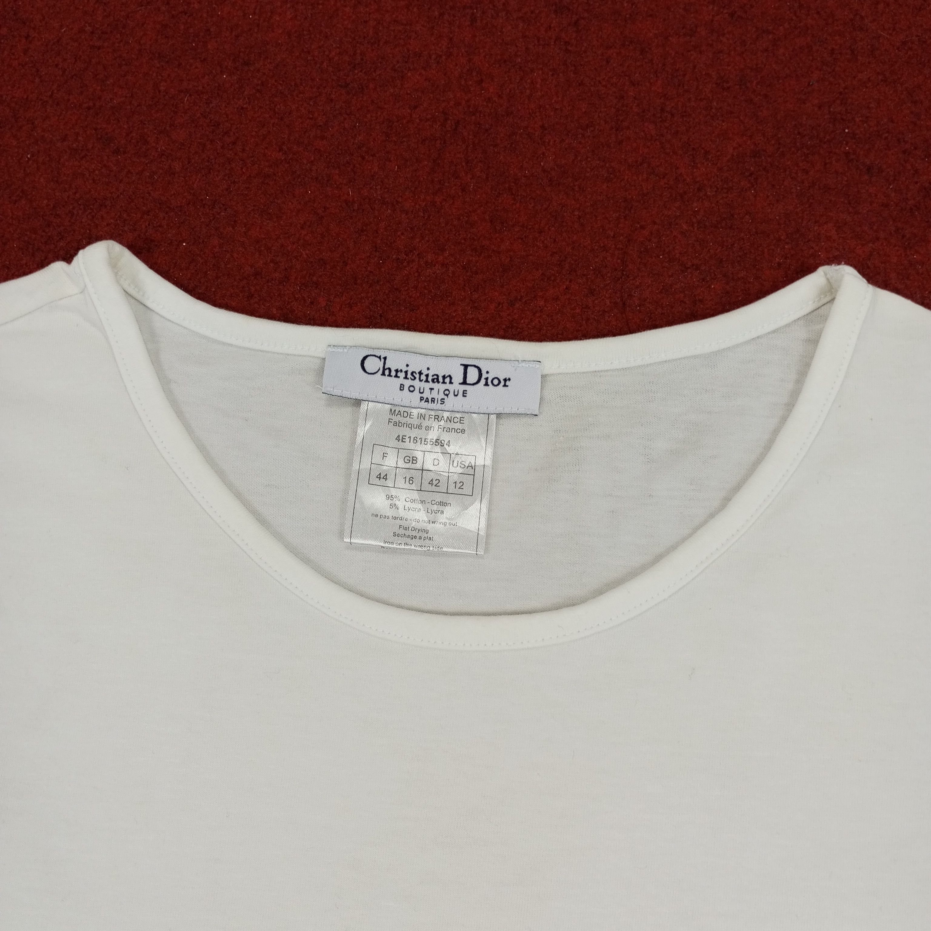 Christian Dior Monsieur Christian Dior Paris Fashion Style Women Tshirt Size S / US 4 / IT 40 - 4 Thumbnail