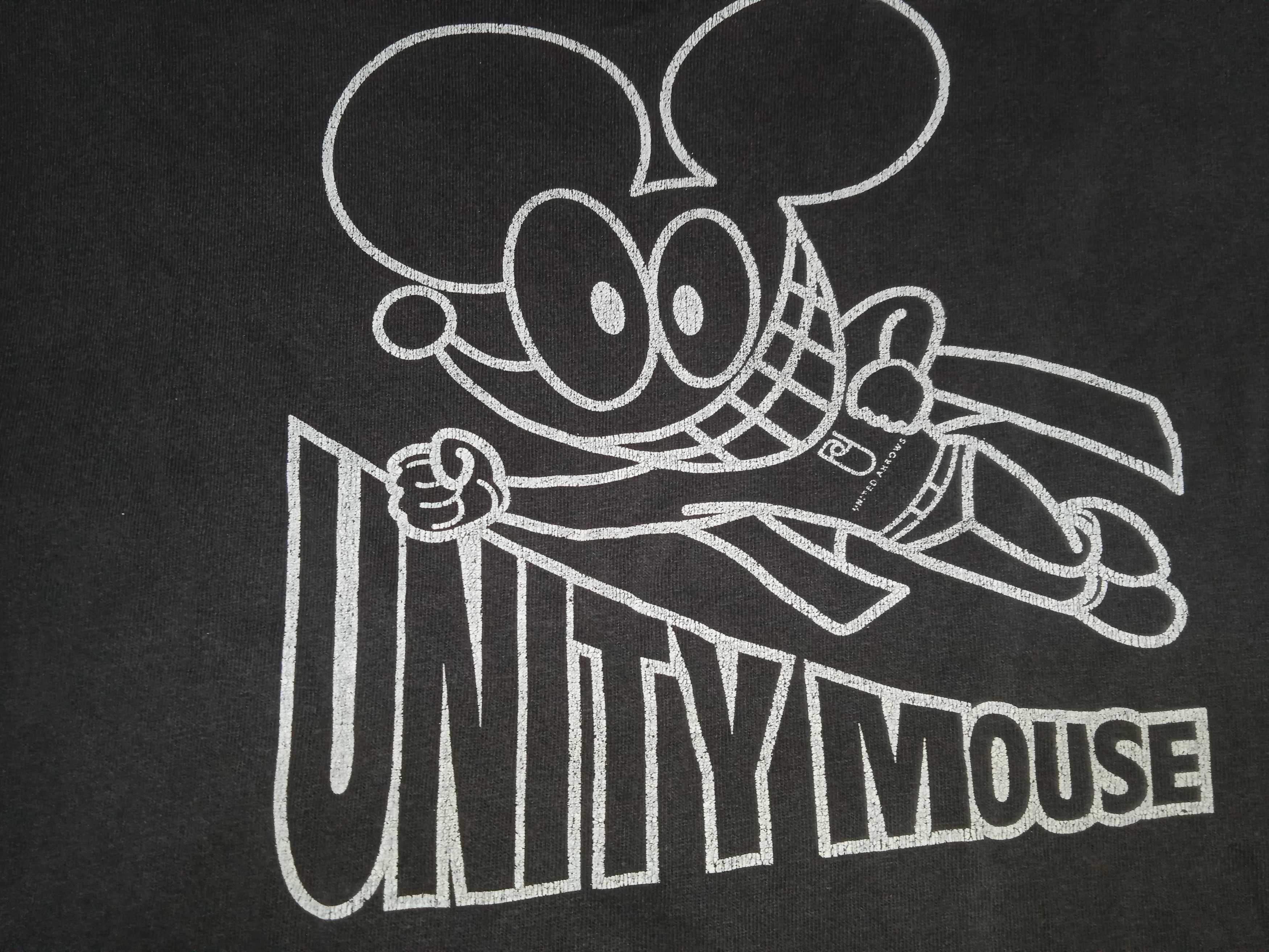 Japanese Brand × United Arrows × Vintage Vintage 90s United Arrows Unity Mouse T Shirt Distressed Size L / US 10 / IT 46 - 3 Thumbnail