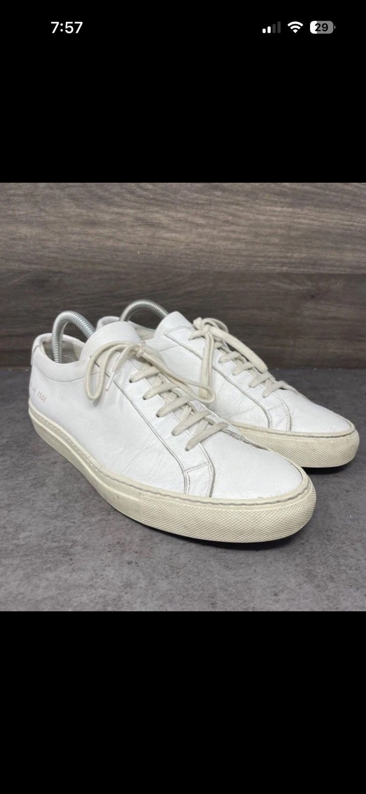 Common Projects Common Projects Achilles Low EU 40 Pre- Owned Size US 7.5 / EU 40-41 - 4 Thumbnail