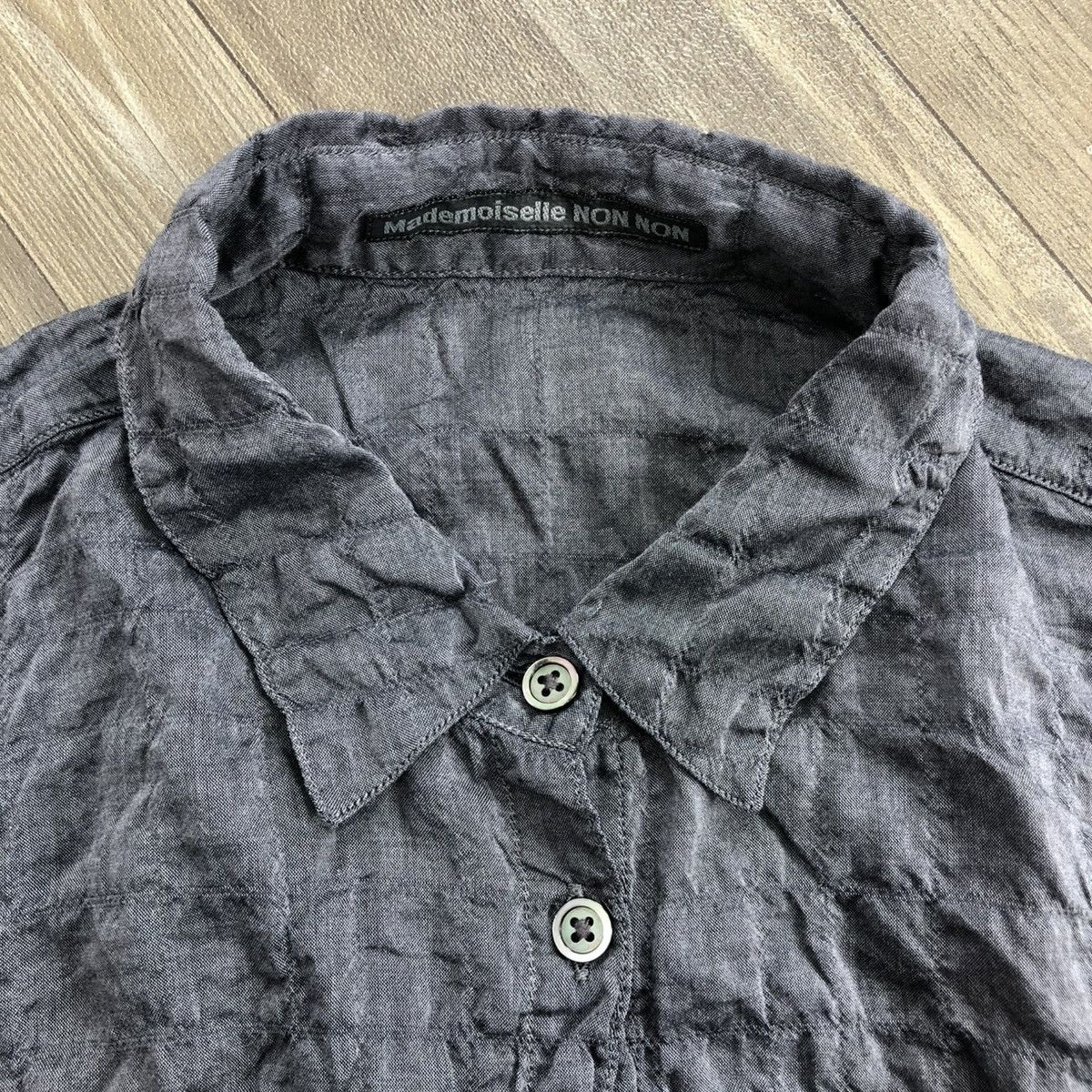 Designer × Issey Miyake × Mademoiselle Non Non Vintage Mademoiselle Non Non Designer Blouse Button Up Size M / US 6-8 / IT 42-44 - 4 Thumbnail