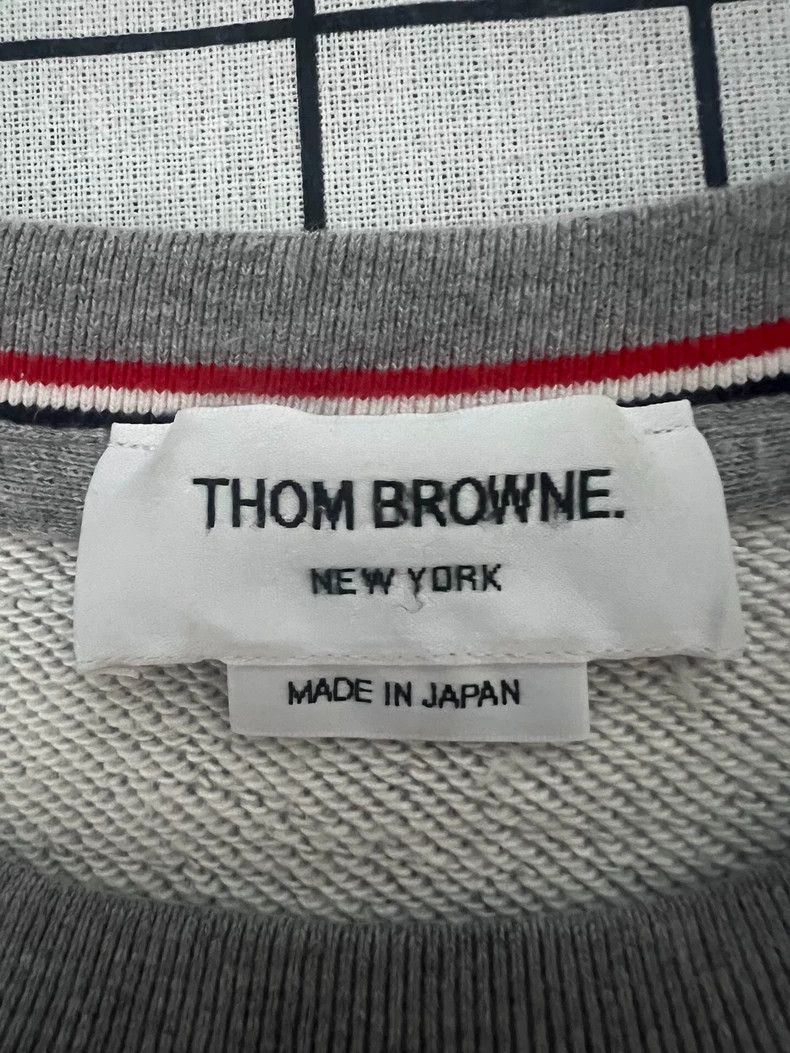 Thom Browne Thom Browne Gray four stripe hoodie Size US XXL / EU 58 / 5 - 3 Thumbnail