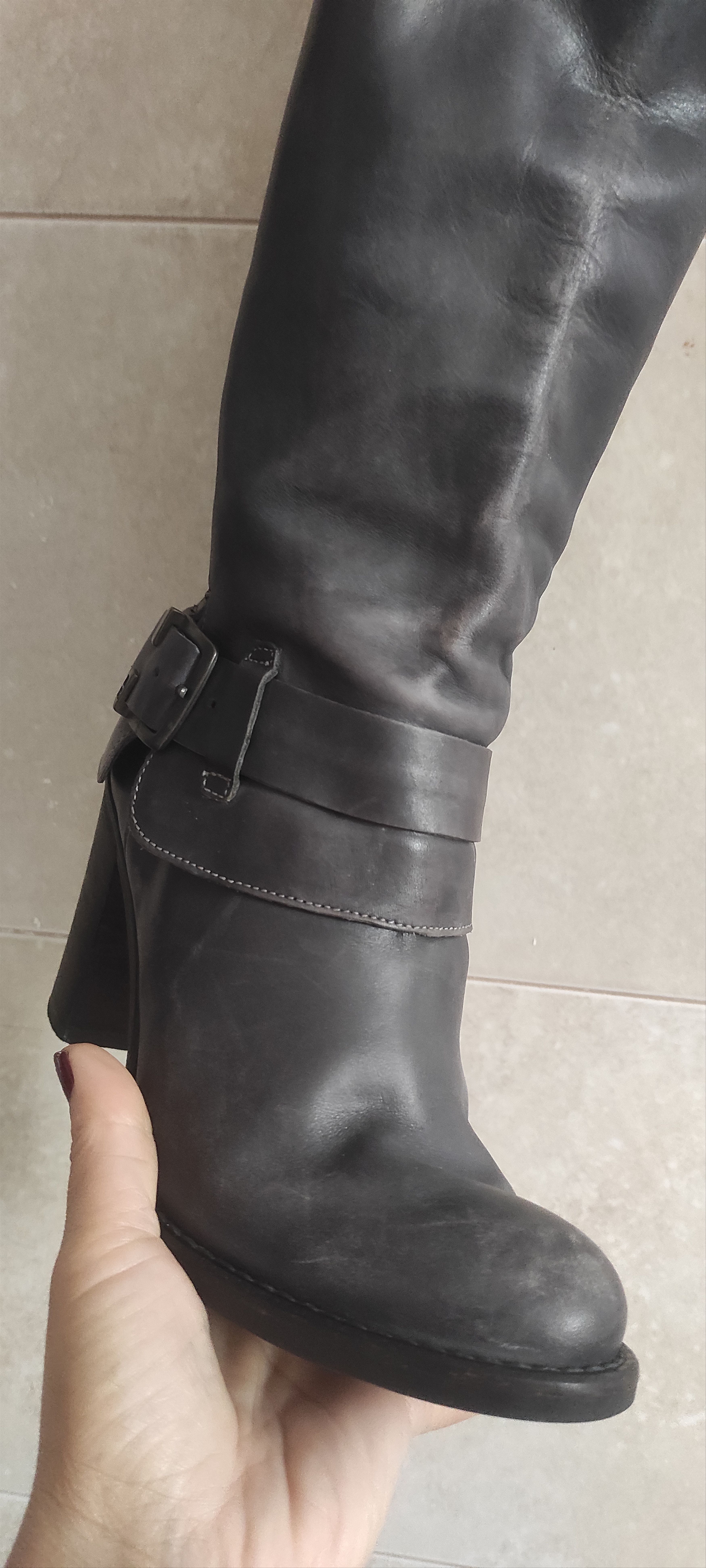 G-Star G Star Raw Footwear Leather Knee High Boot Made Italy Size US 6 / IT 36 - 10 Thumbnail