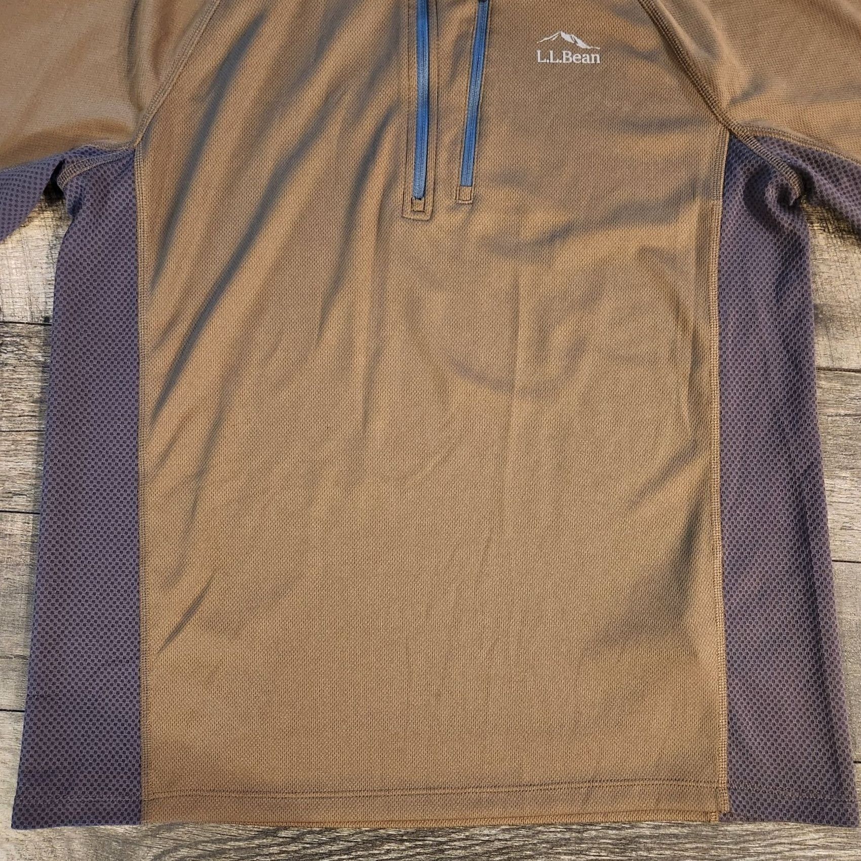 Vintage VINTAGE L.L. Bean Ridge Runner 1/4 Zip Pullover Men M Olive Performance Slight Fitted Shirt Size US M / EU 48-50 / 2 - 3 Thumbnail