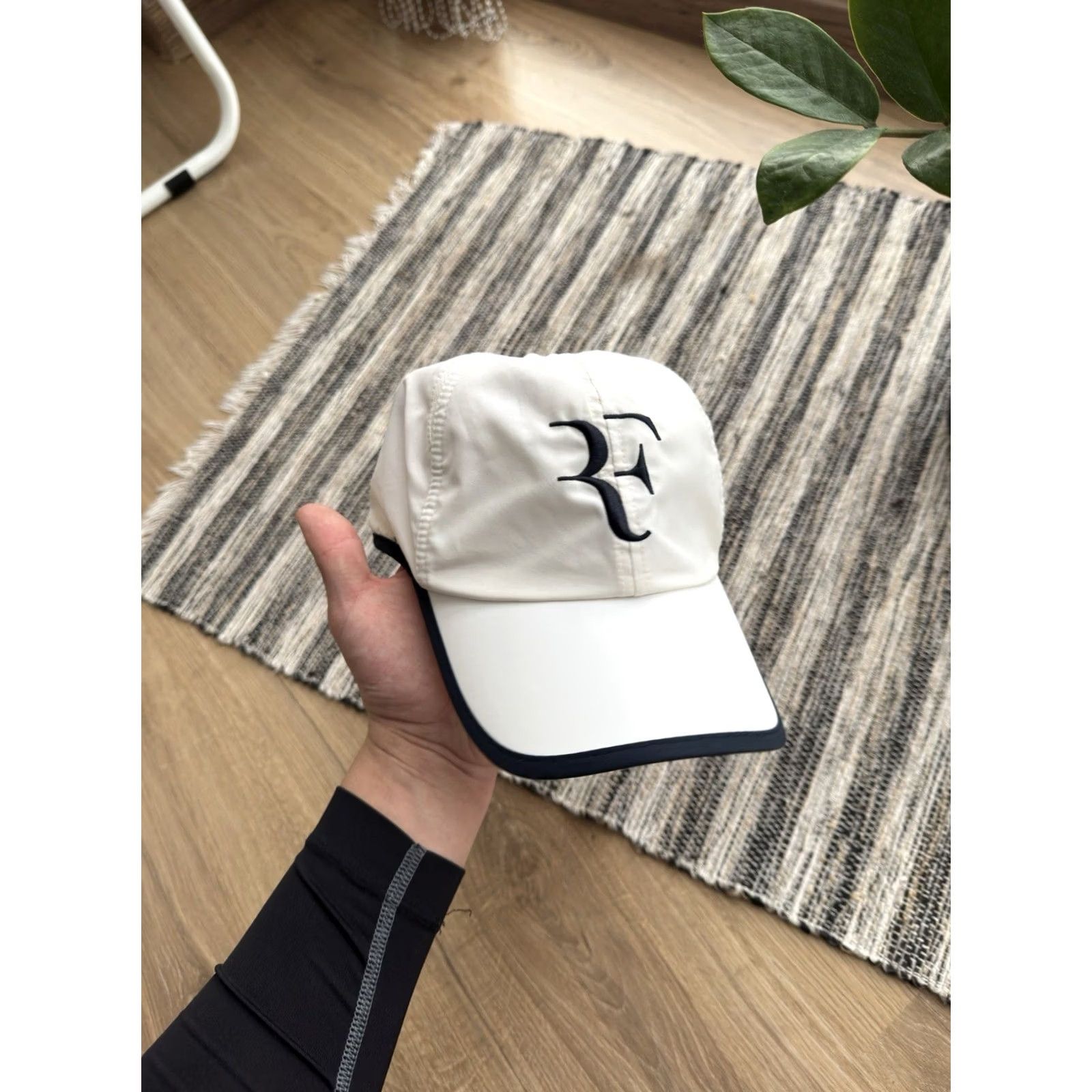 Nike VINTAGE Nike RF Big Logo Tennis Nylon White Cap One Size Men Size ONE SIZE - 5 Thumbnail