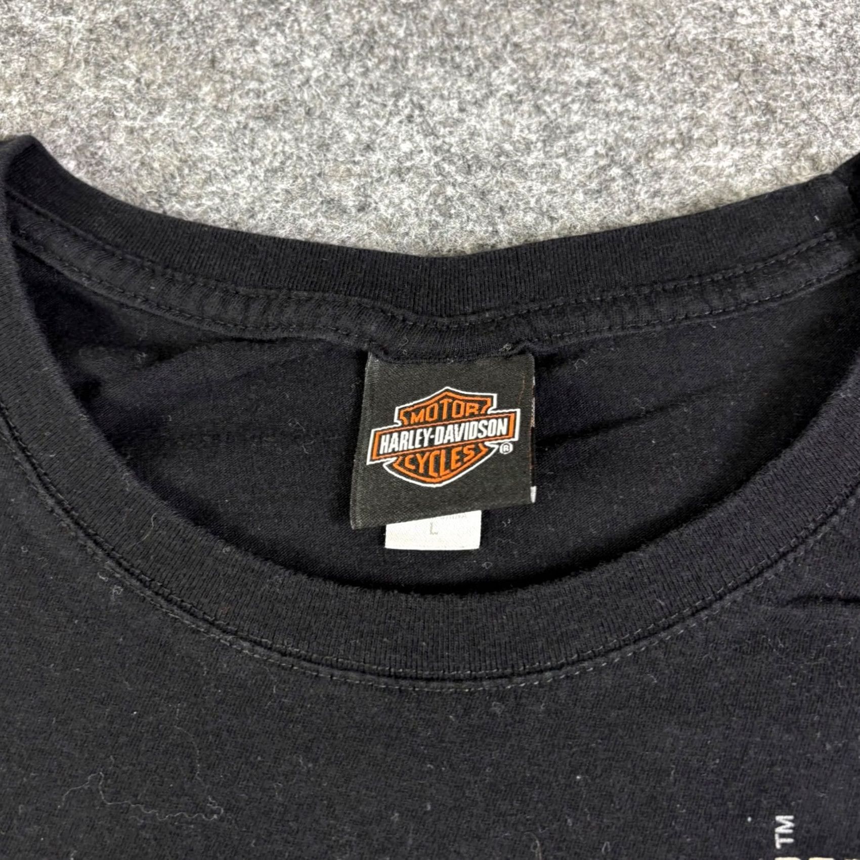 Harley Davidson Harley-Davidson Womens T-Shirt Black Crew Neck Short Sleeve Regular Large Size L / US 10 / IT 46 - 3 Thumbnail