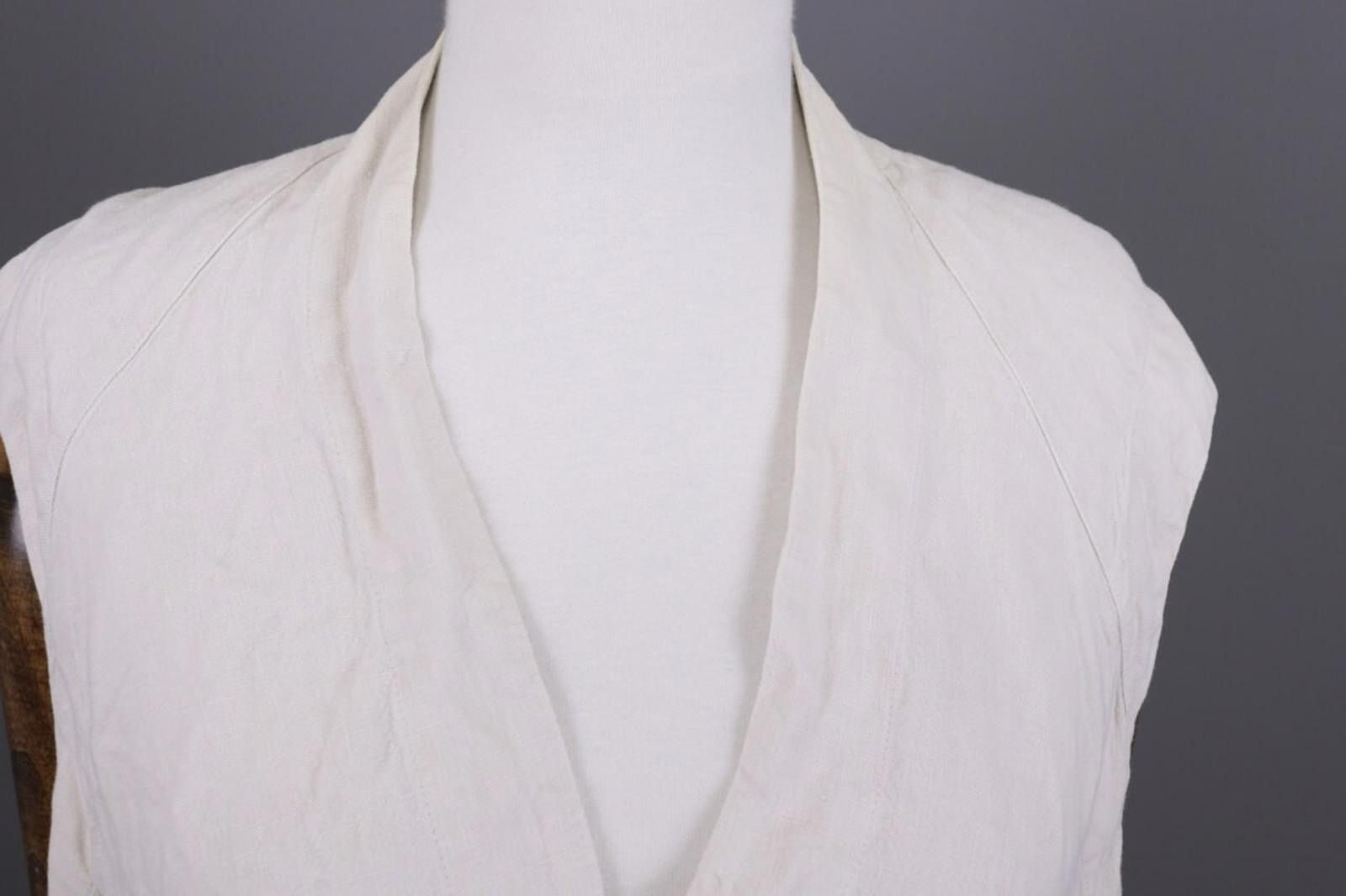 Oscar De La Renta Oska Regular Beige Open Front Linen Cardigan Sweater Size 3 Size M / US 6-8 / IT 42-44 - 5 Thumbnail